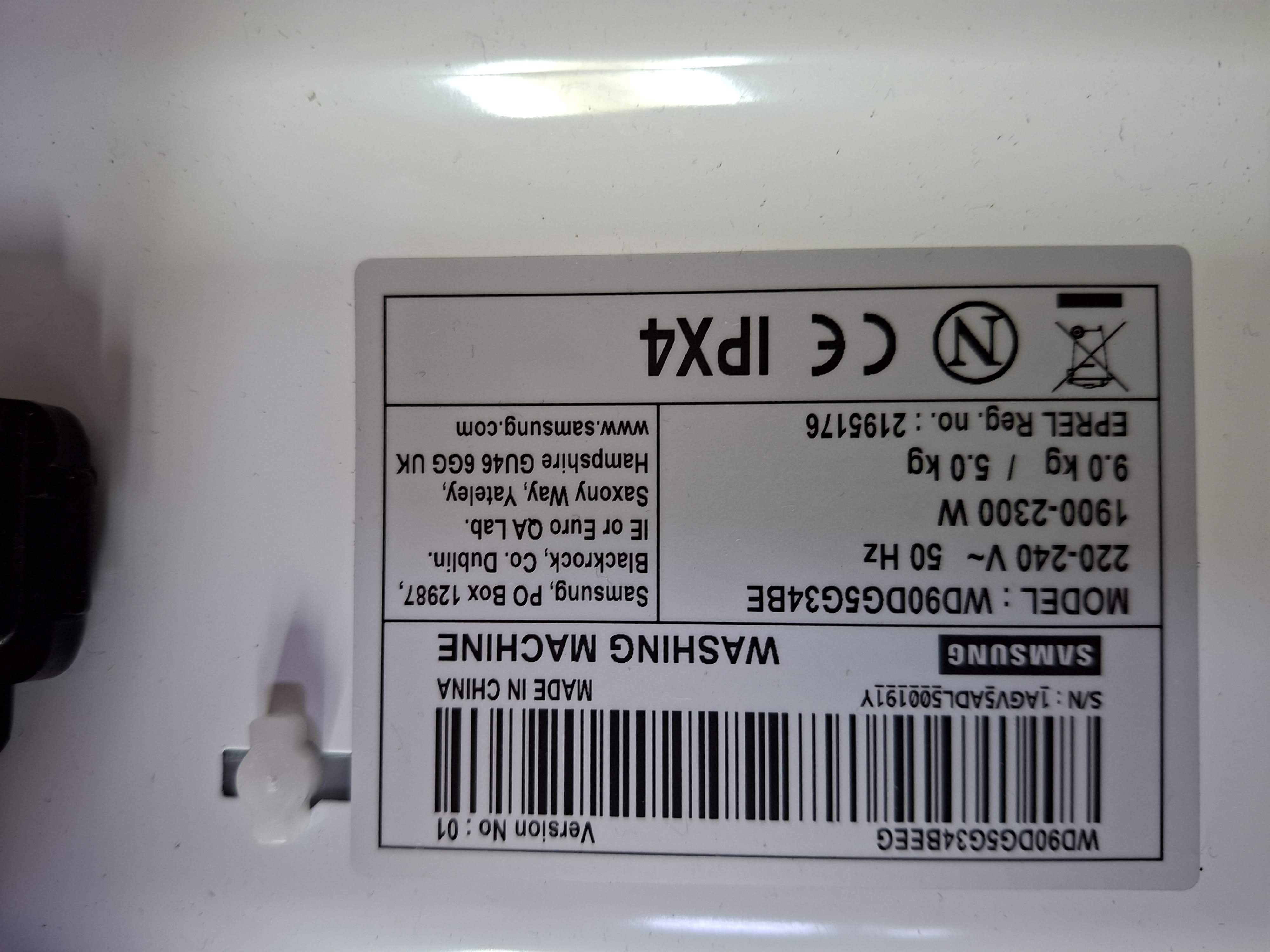 Mašina za pranje i sušenje Samsung WD90DG5G34BE , 9+5 kg