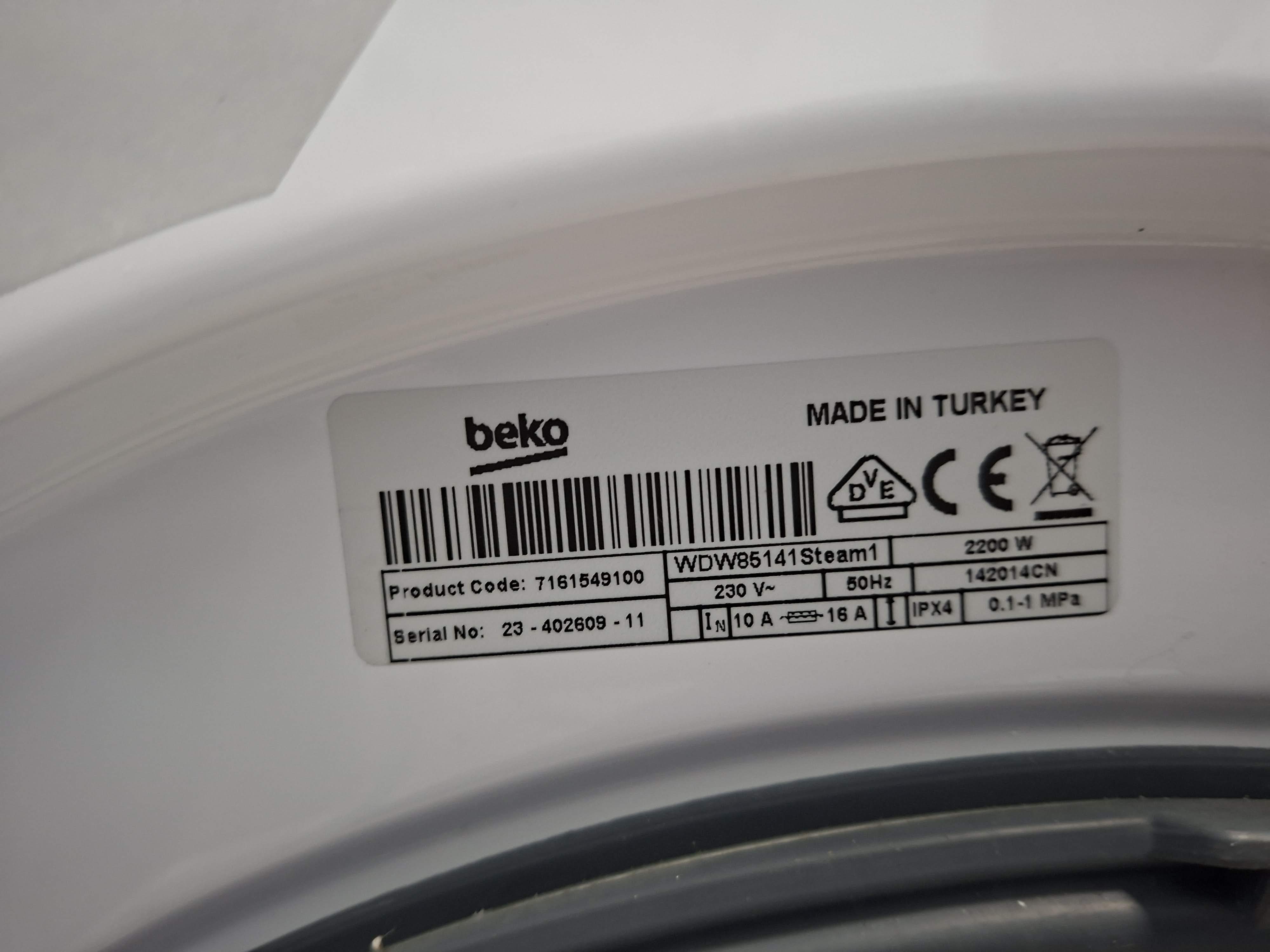 Masina za Pranje i sušenje veša Beko WDW85141Steam1 . 8+5 kg.
