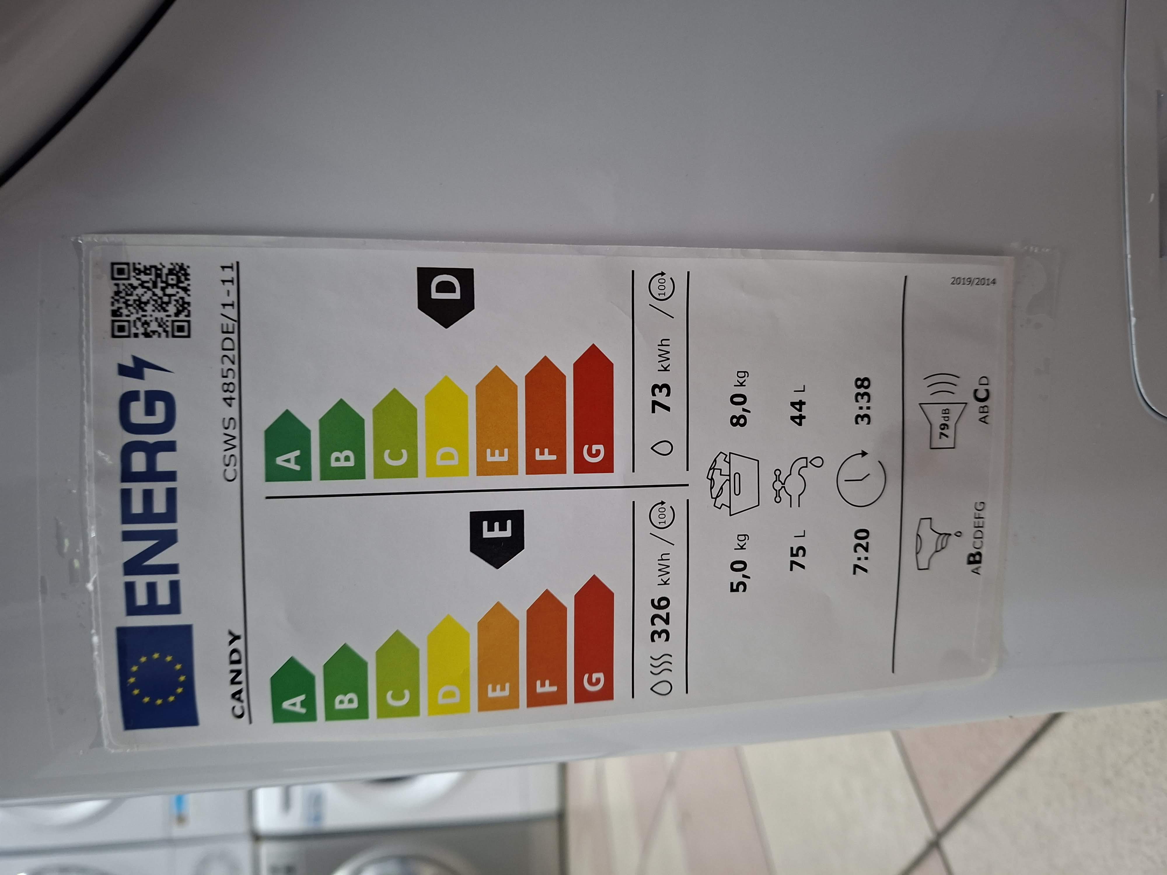 Mašina za pranje i sušenje veša Candy CSWS 4852DE/1-11, 8+5 Kg.