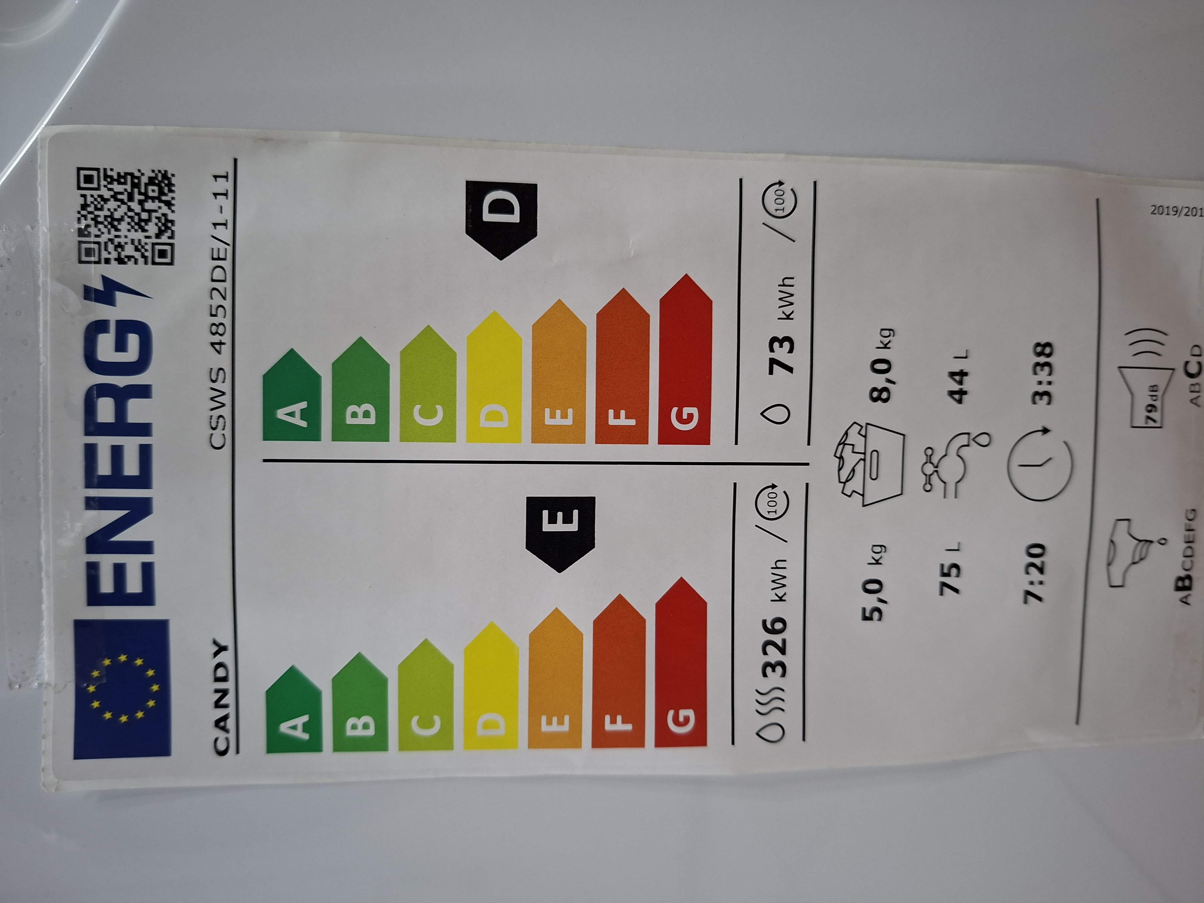 Mašina za pranje i sušenje veša Candy CSWS 4852DE/1-11, 8+5 Kg.