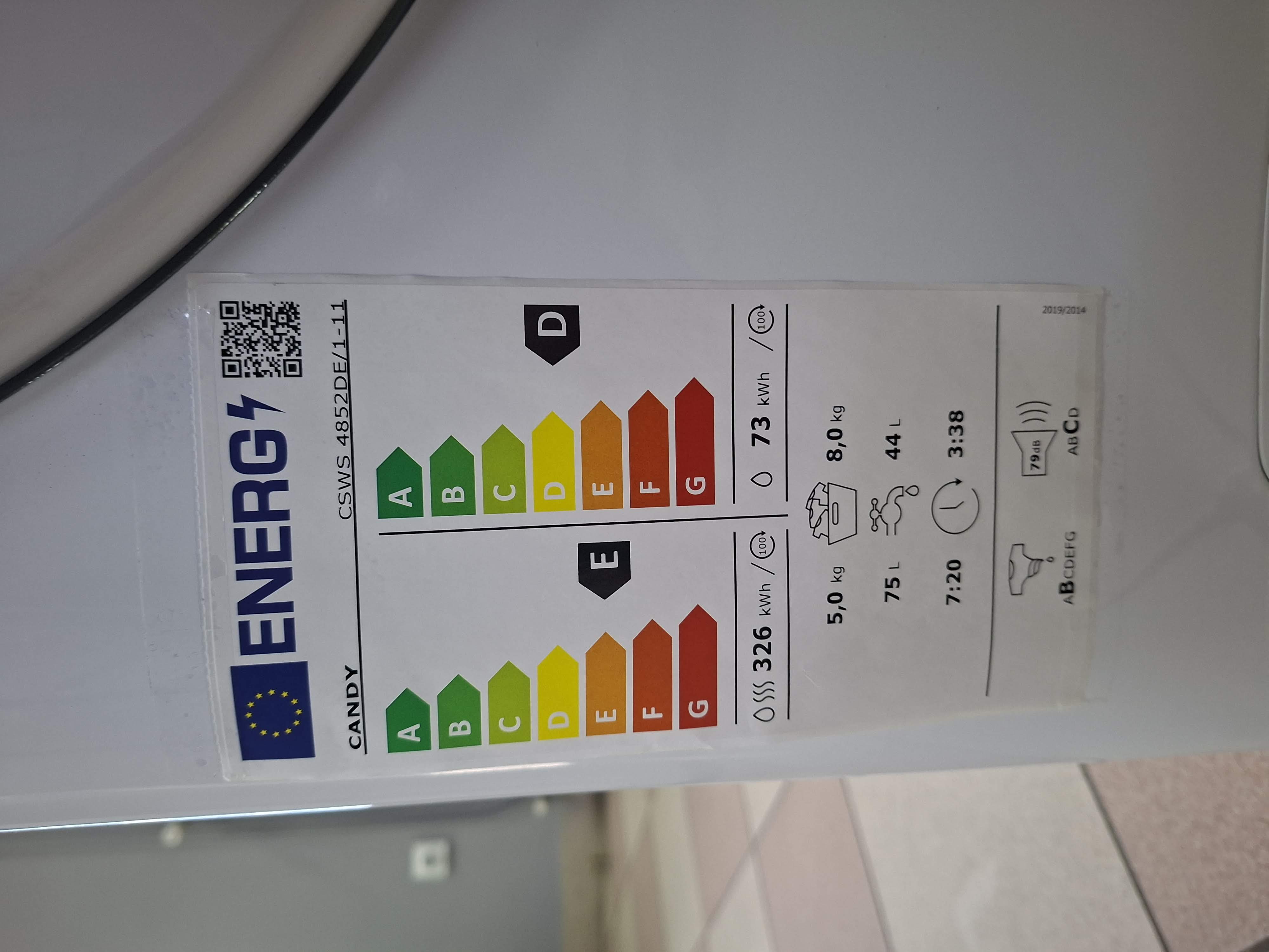 Mašina za pranje i sušenje veša Candy CSWS 4852DE/1-11, 8+5 Kg.