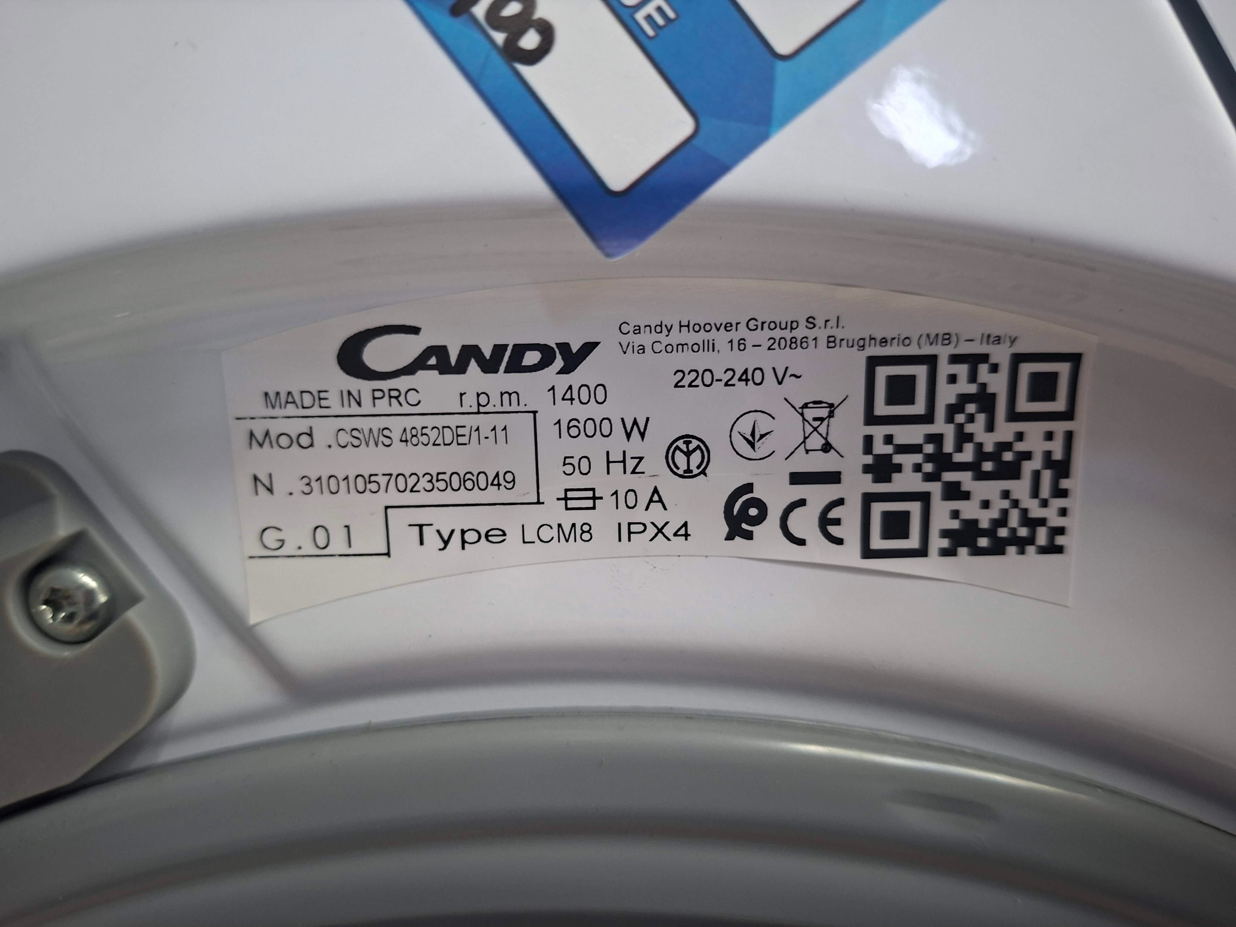 Mašina za pranje i sušenje veša Candy CSWS 4852DE/1-11, 8+5 Kg.