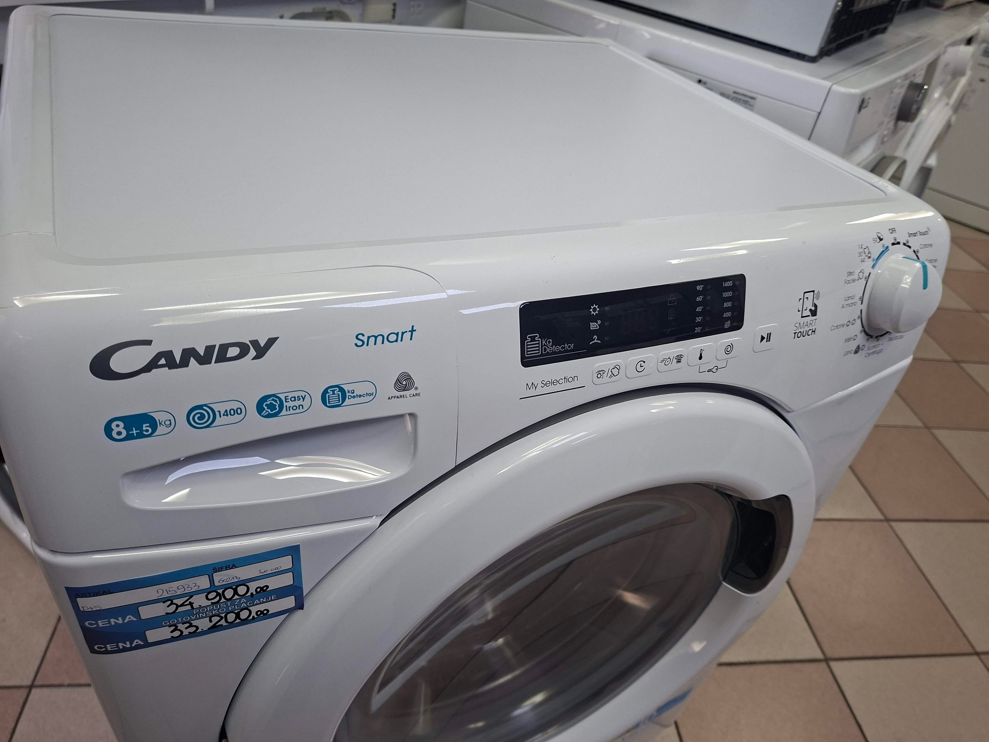 Mašina za pranje i sušenje veša Candy CSWS 4852DE/1-11, 8+5 Kg.