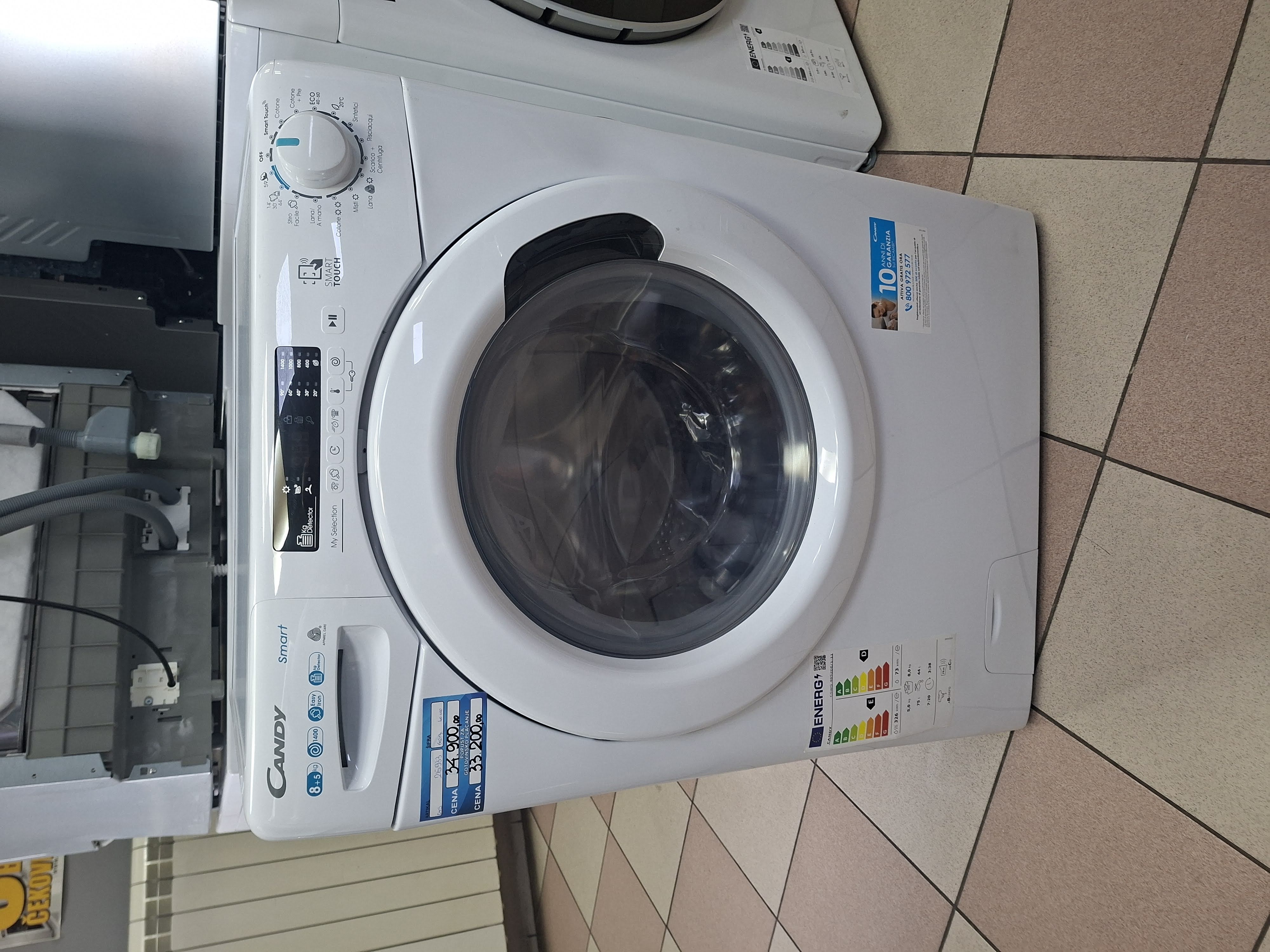 Mašina za pranje i sušenje veša Candy CSWS 4852DE/1-11, 8+5 Kg.