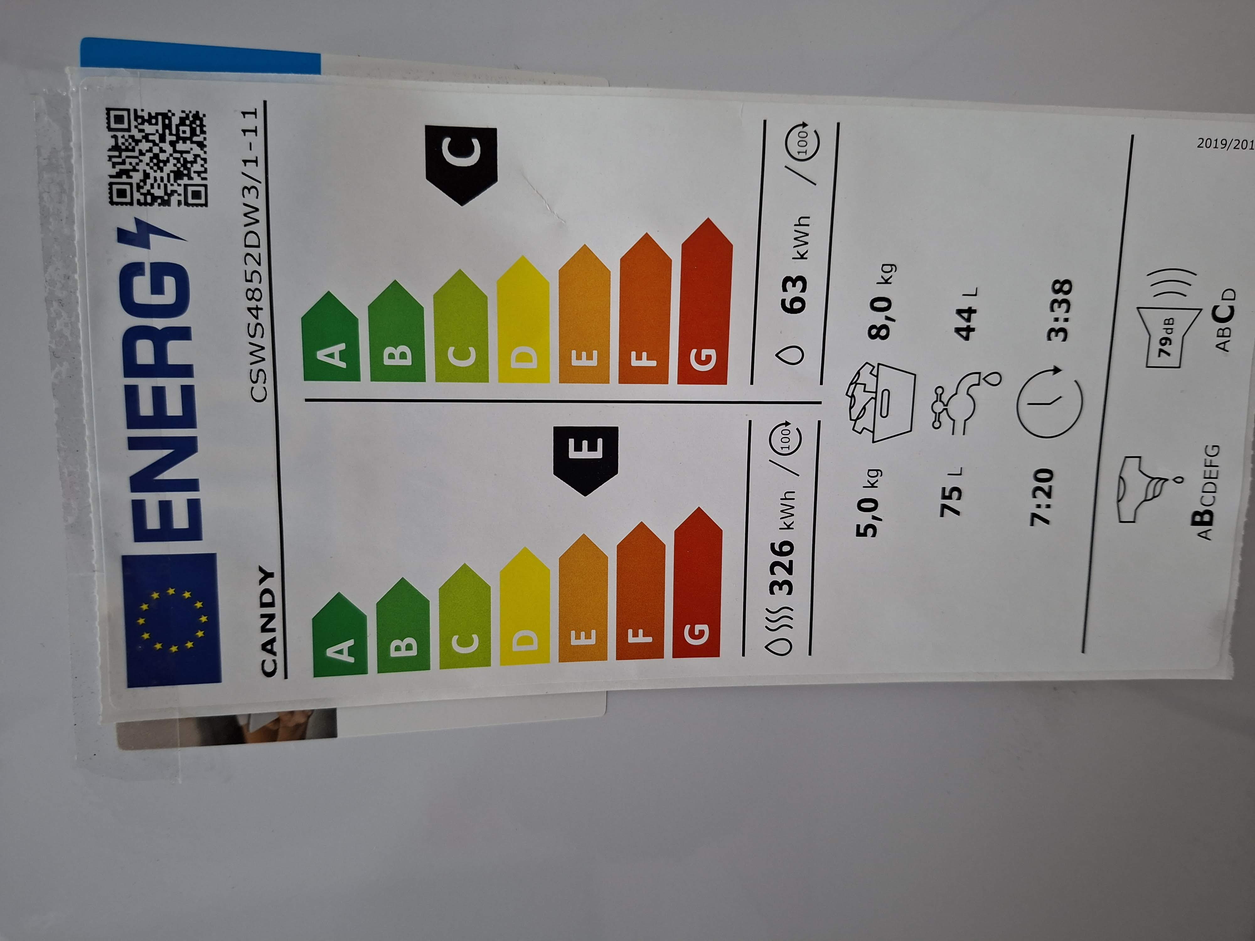 Mašina za pranje i sušenje veša Candy CSWS 4852DW/1-11, 8+5