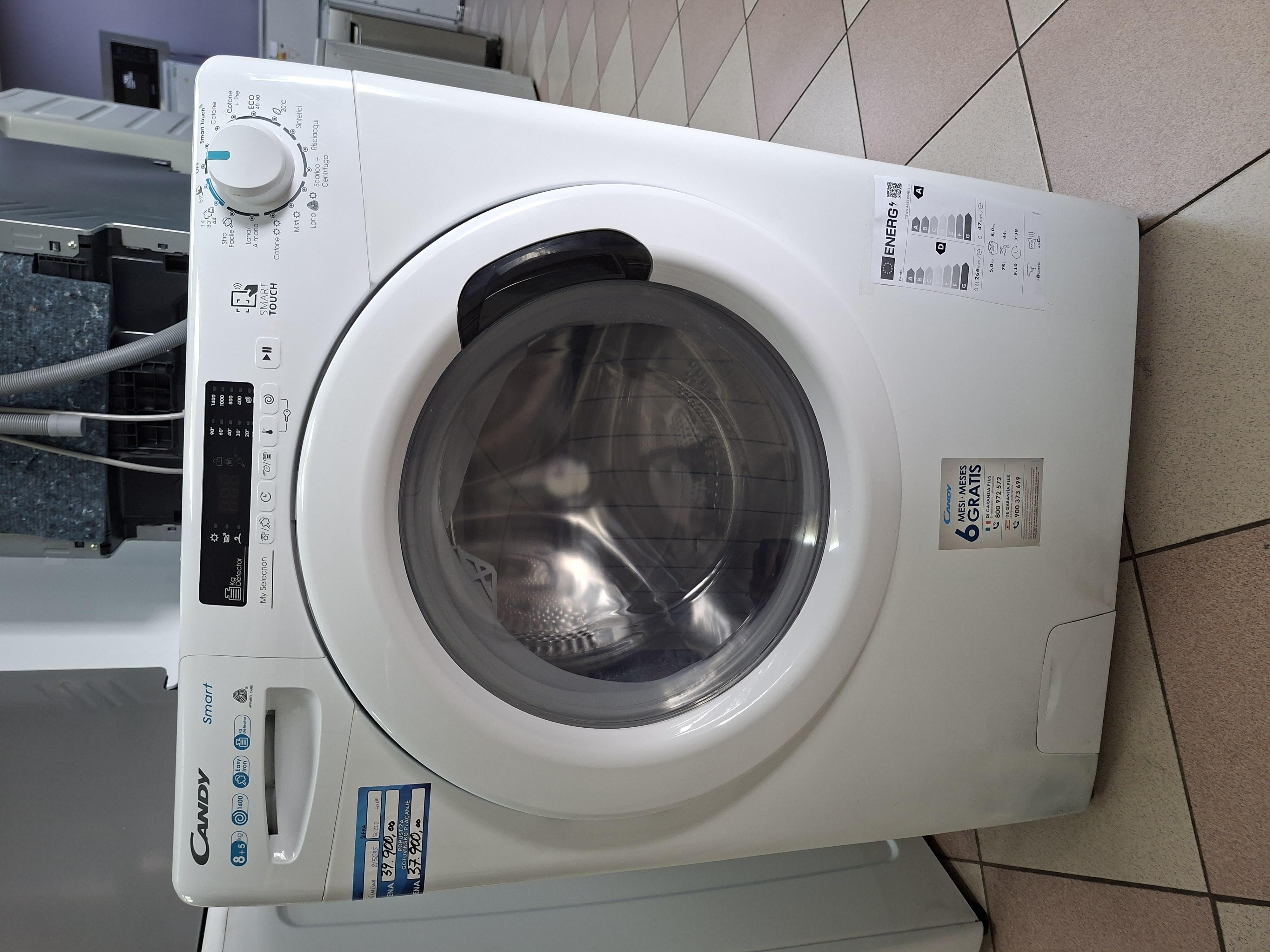 Mašina za pranje i sušenje veša Candy CSWS 485TWME/1-S, 8+5 kg