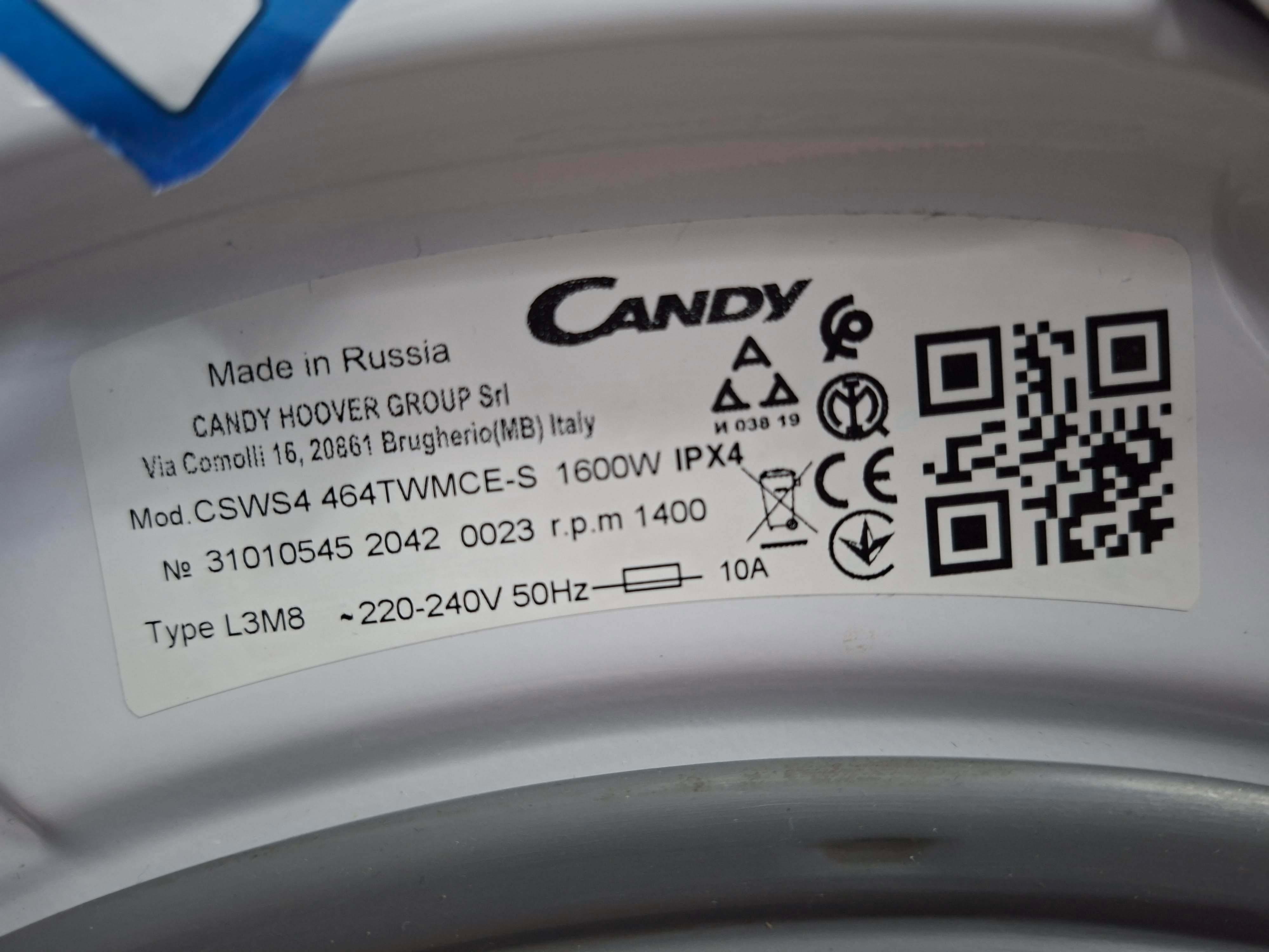 Mašina za pranje i sušenje veša Candy CSWS4464TWMCE-S,6+4kg 