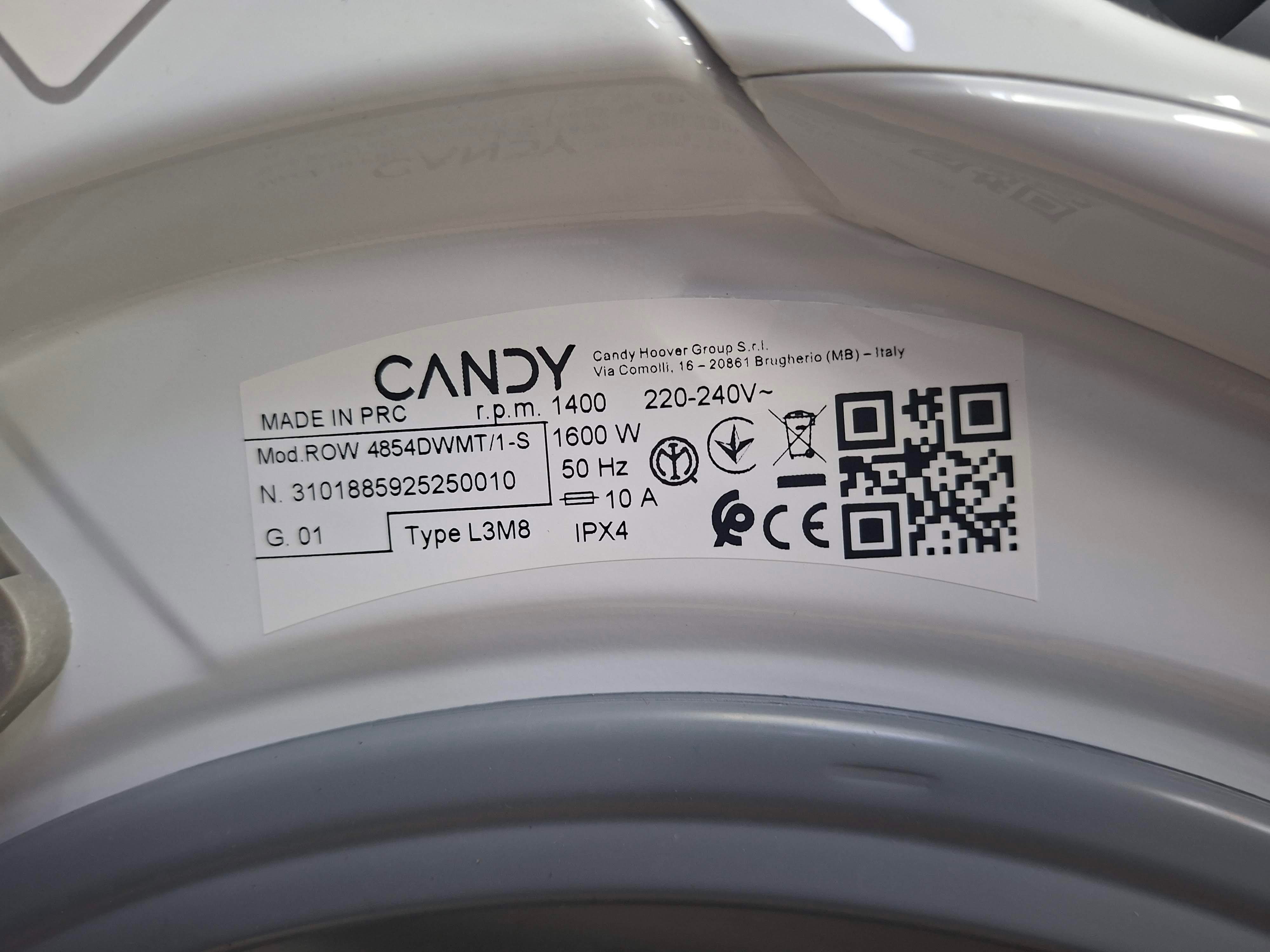 Mašina za pranje i sušenje veša Candy ROW 4854DWMT/1-S, 8+5 kg