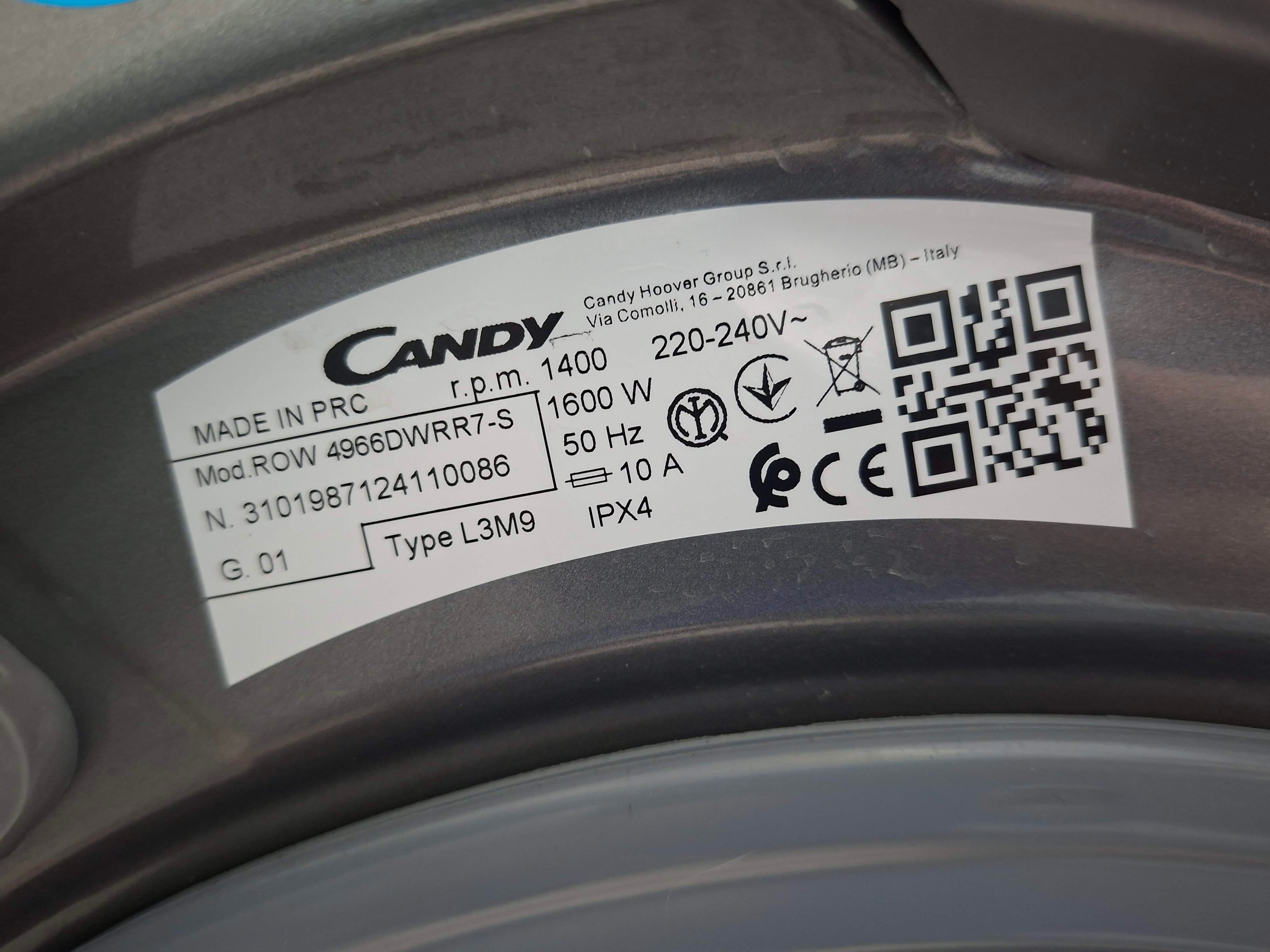 Mašina za pranje i sušenje veša Candy ROW 4966DWRR7-S , 9+6kg.