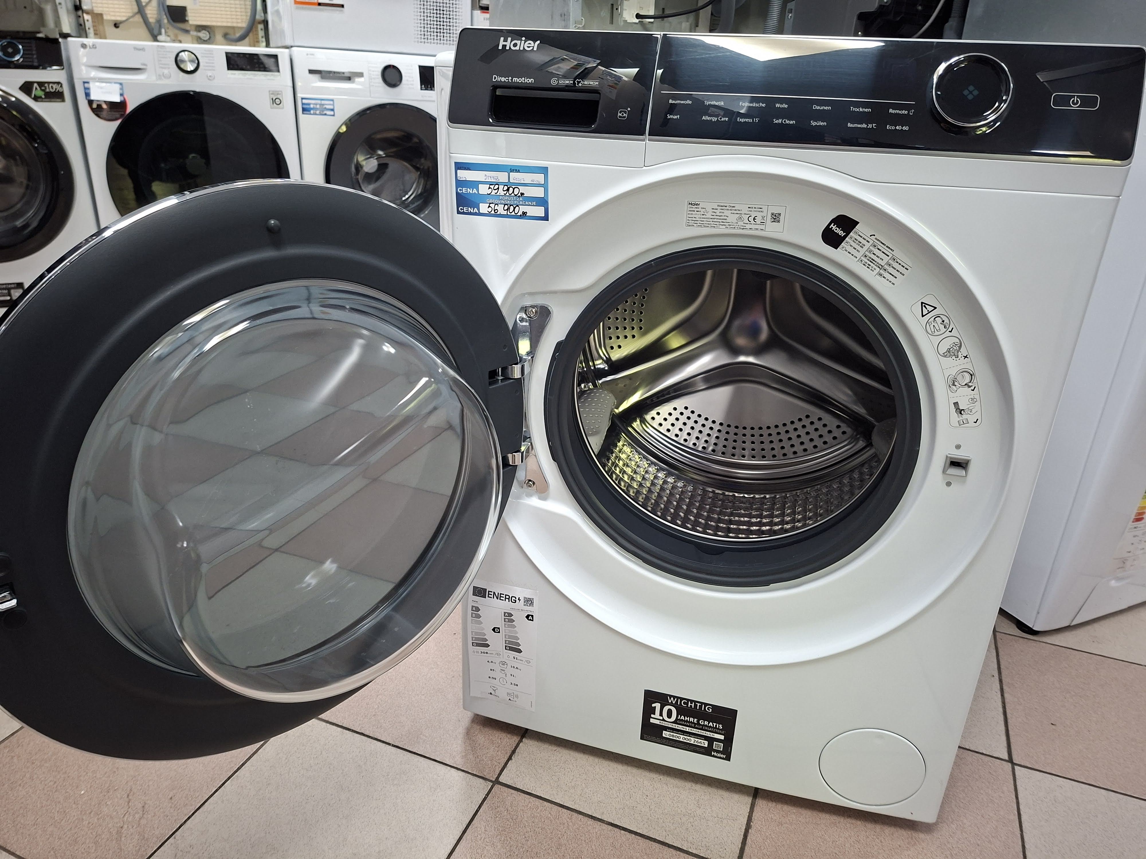 Mašina za pranje i sušenje veša Haier HWD100-BD14979U1 , 10+6kg