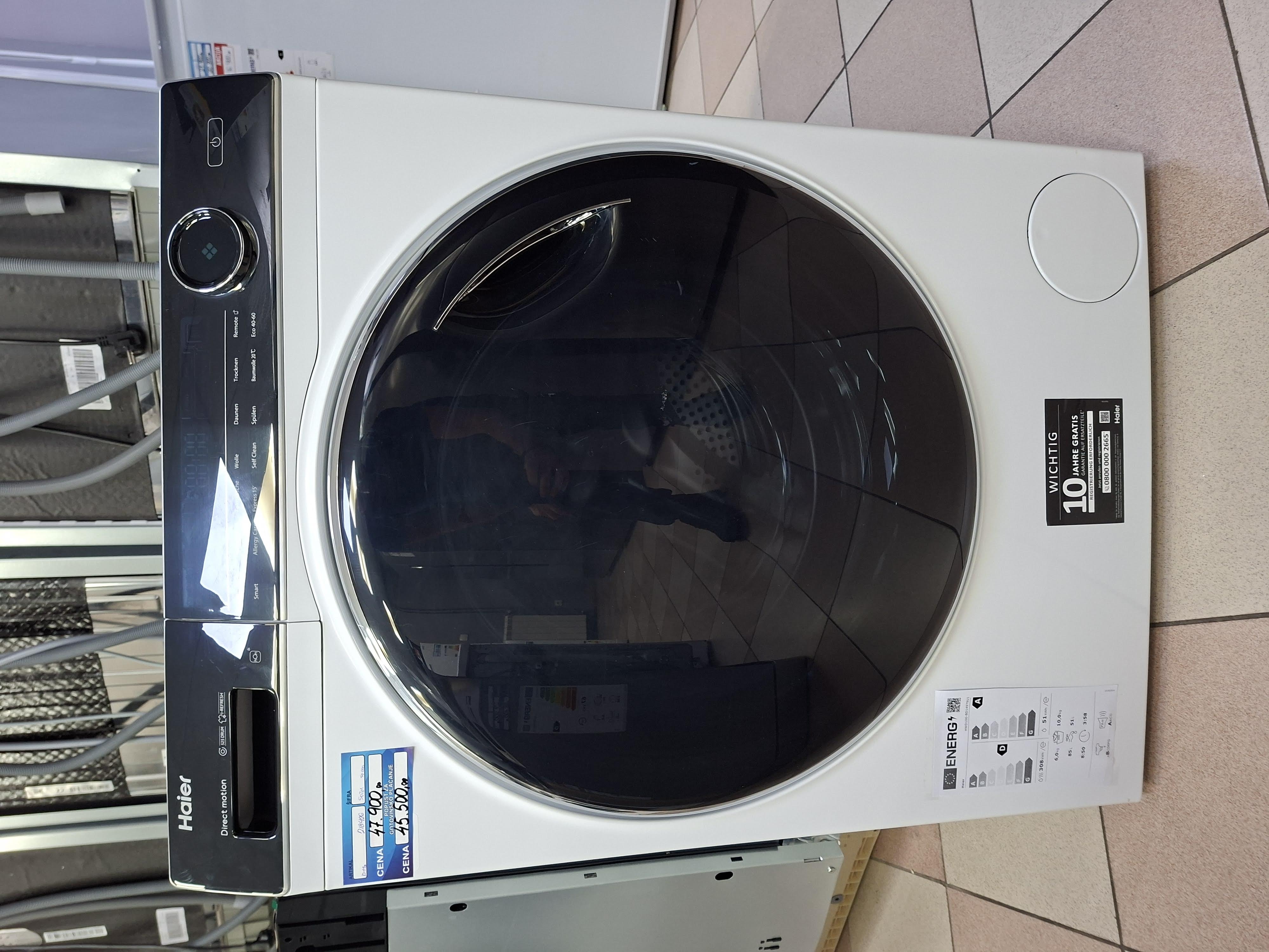 Mašina za pranje i sušenje veša Haier HWD100-BD14979U1 , 10+6kg