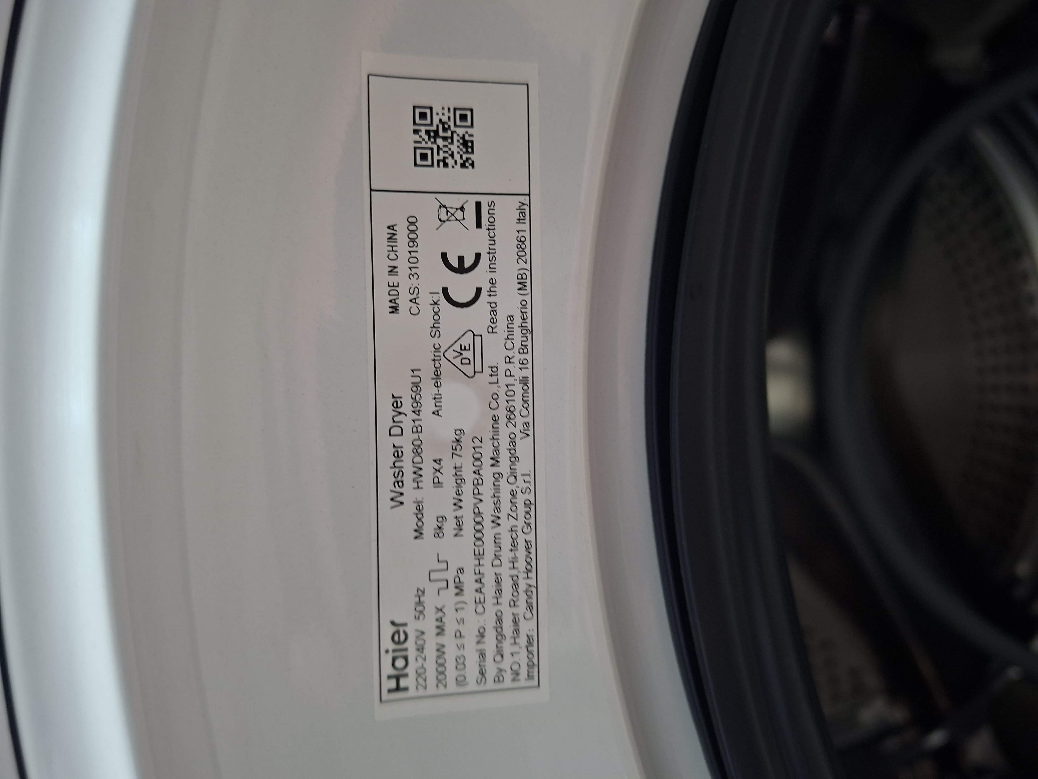 Mašina za pranje i sušenje veša Haier HWD80-B14959U1 , 8+5 kg