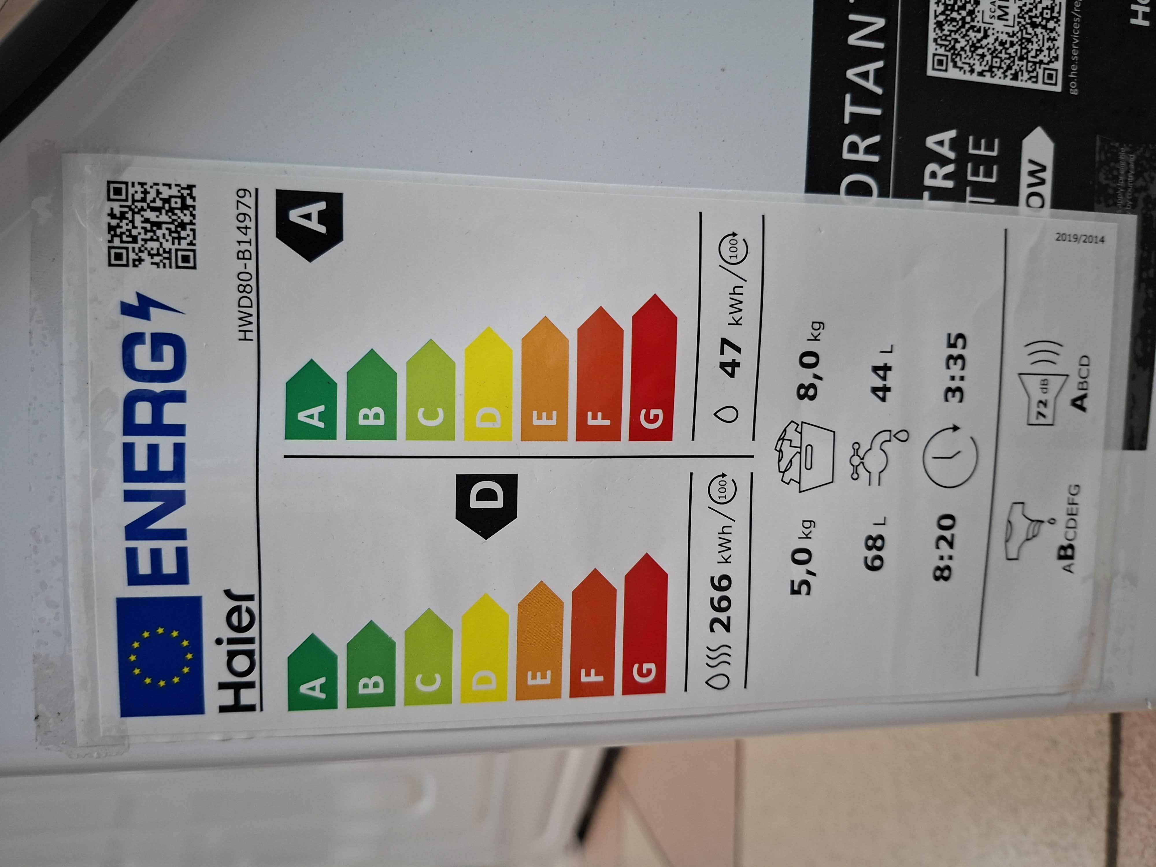 Mašina za pranje i sušenje veša Haier HWD80-B14979 (2)