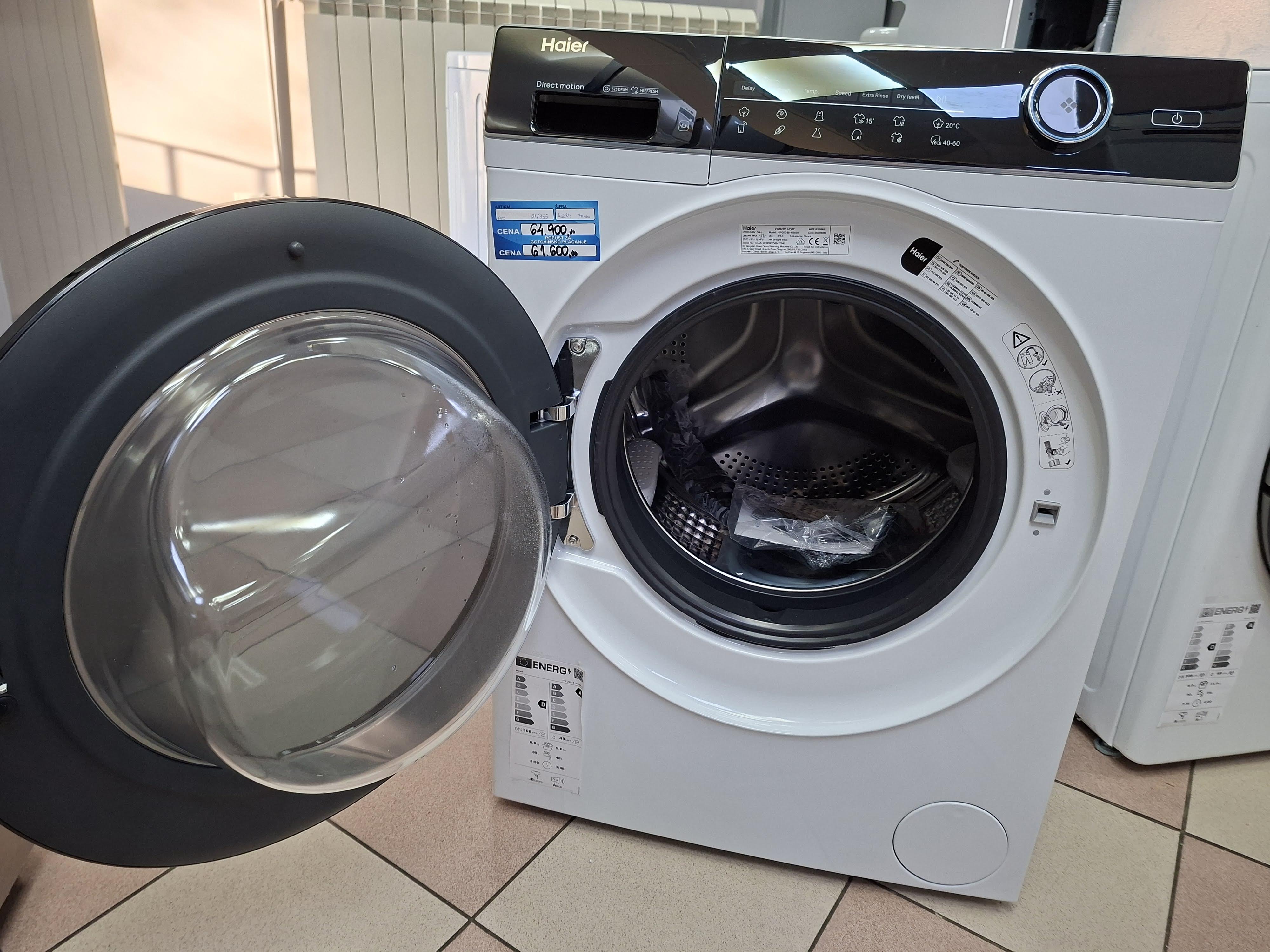 Mašina za pranje i sušenje veša Haier HWD90-B14959U1, 9+6 kg