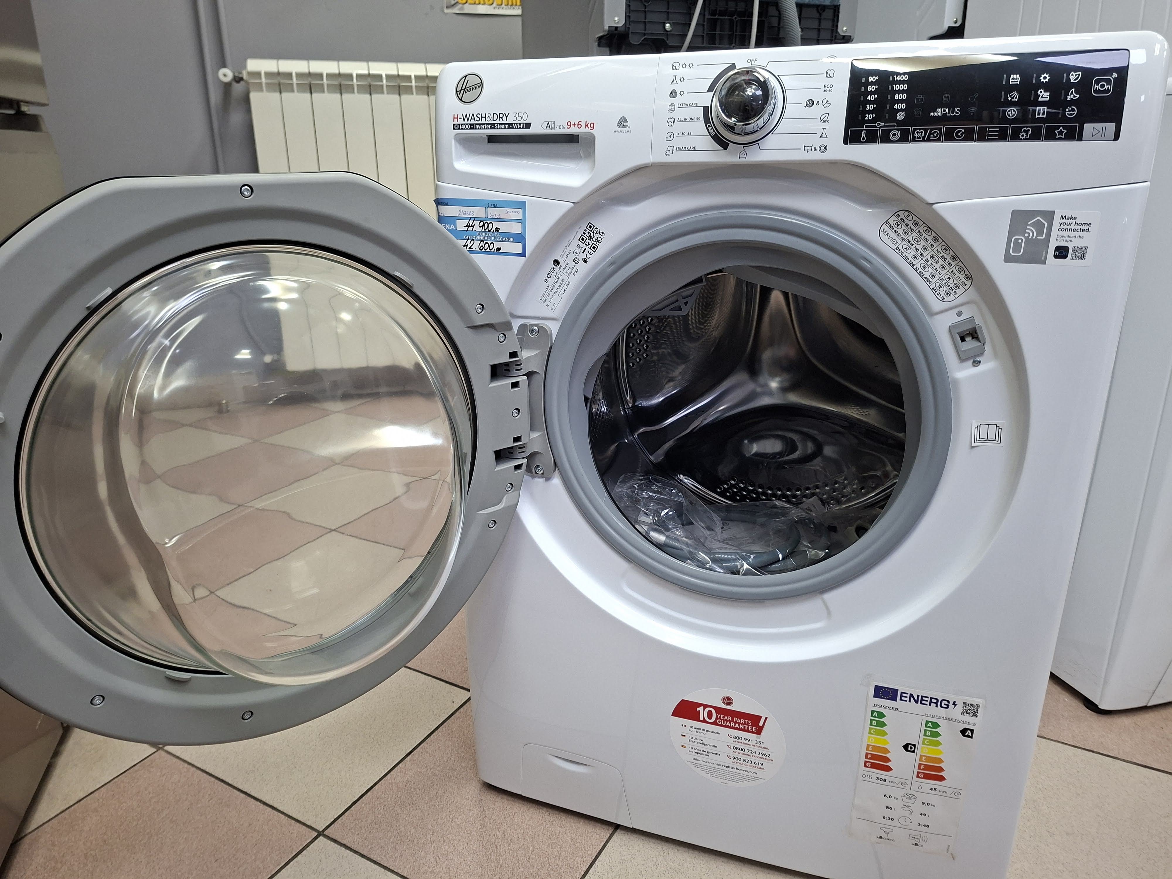 Mašina za pranje i sušenje veša Hoover H3DPS4966TAMB6-S