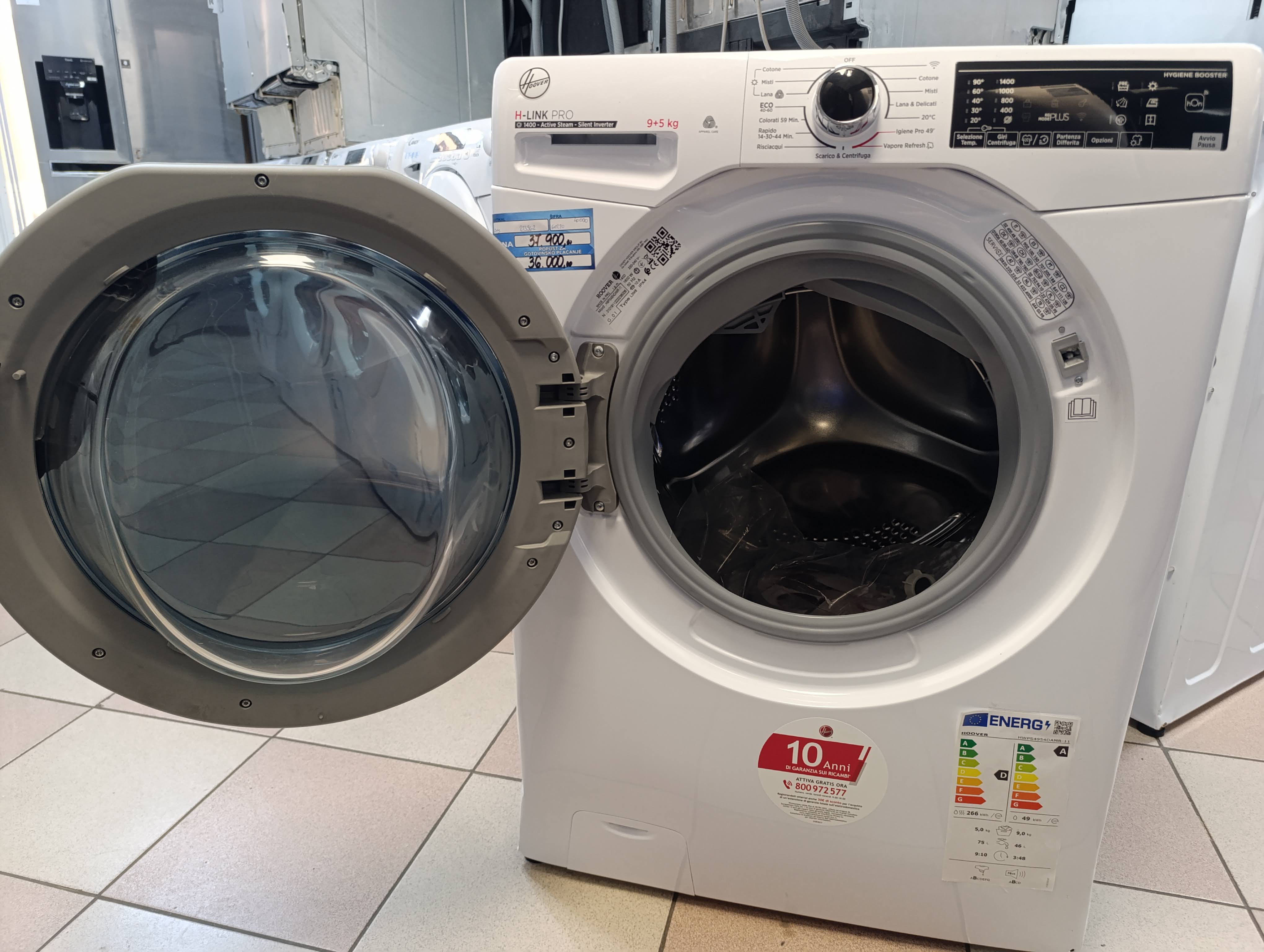 Mašina za pranje i sušenje veša Hoover HWPS4954DAMR-11, 9+5 (2)