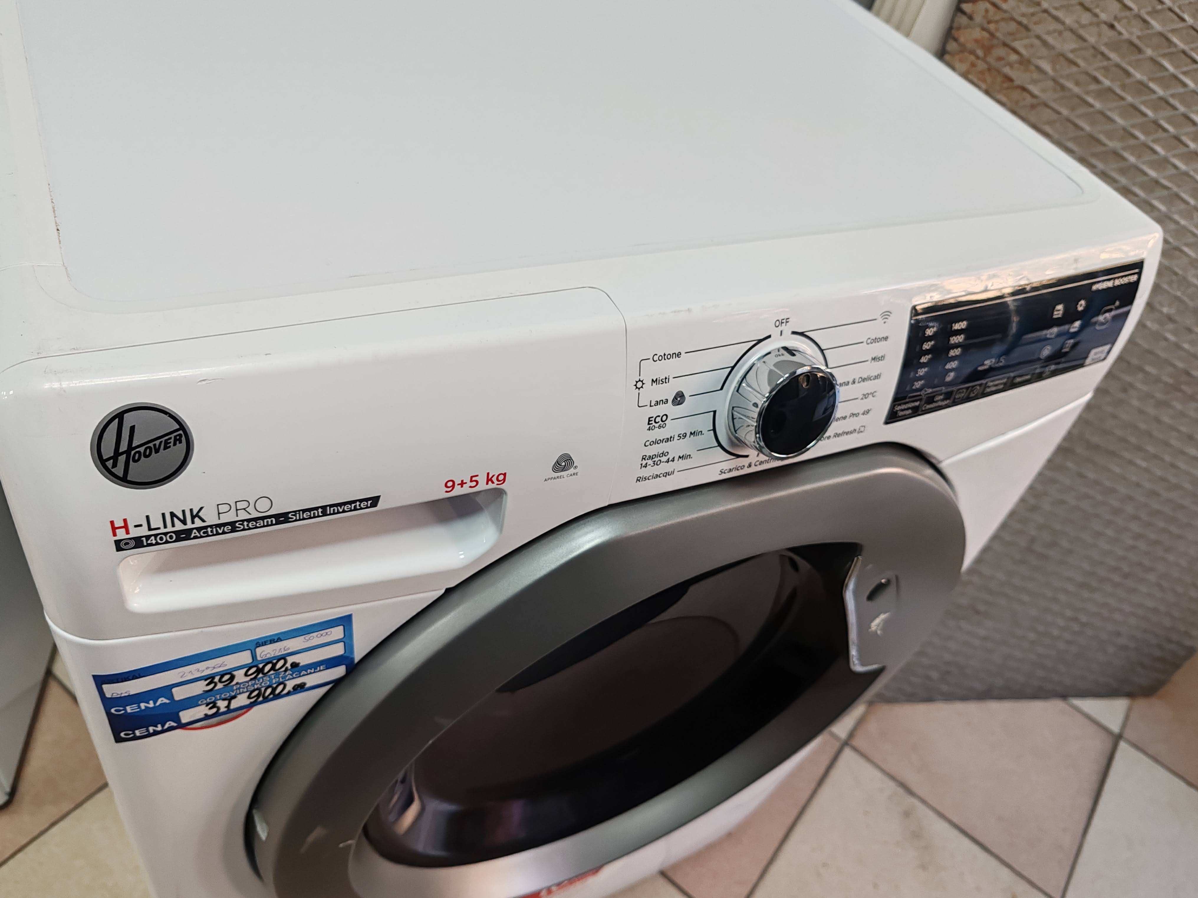 Mašina za pranje i sušenje veša Hoover HWPS4954DAMR-11, 9+5