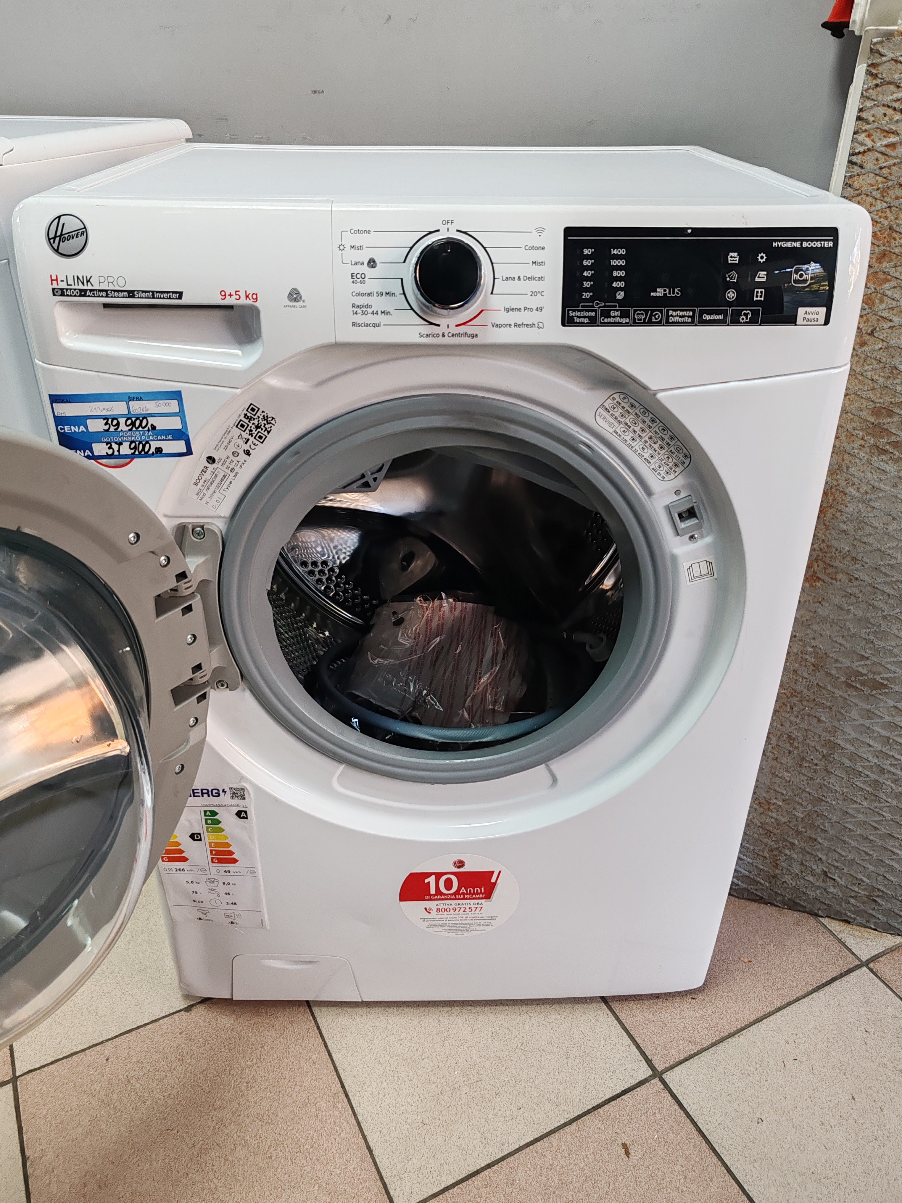 Mašina za pranje i sušenje veša Hoover HWPS4954DAMR-11, 9+5