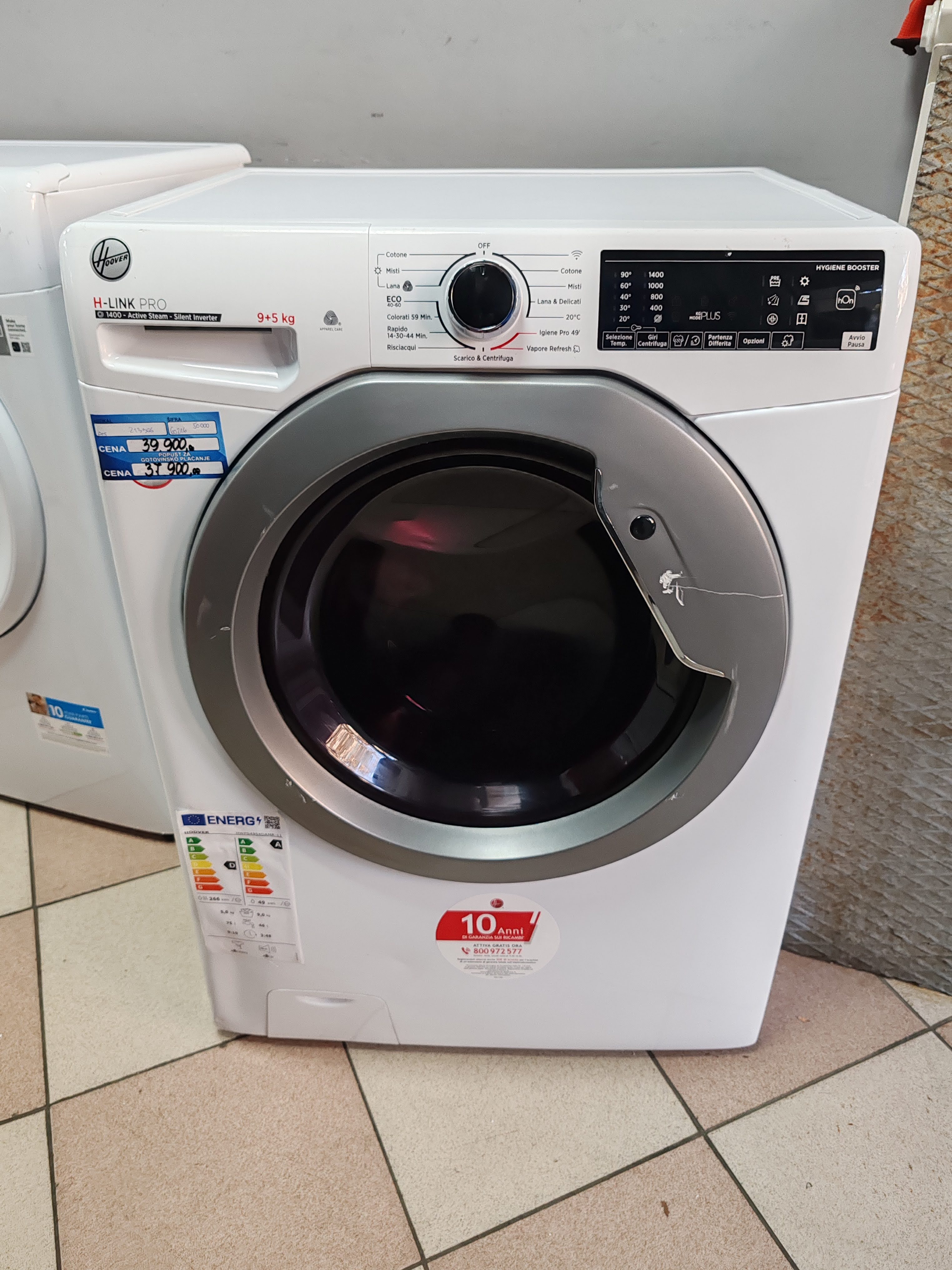 Mašina za pranje i sušenje veša Hoover HWPS4954DAMR-11, 9+5