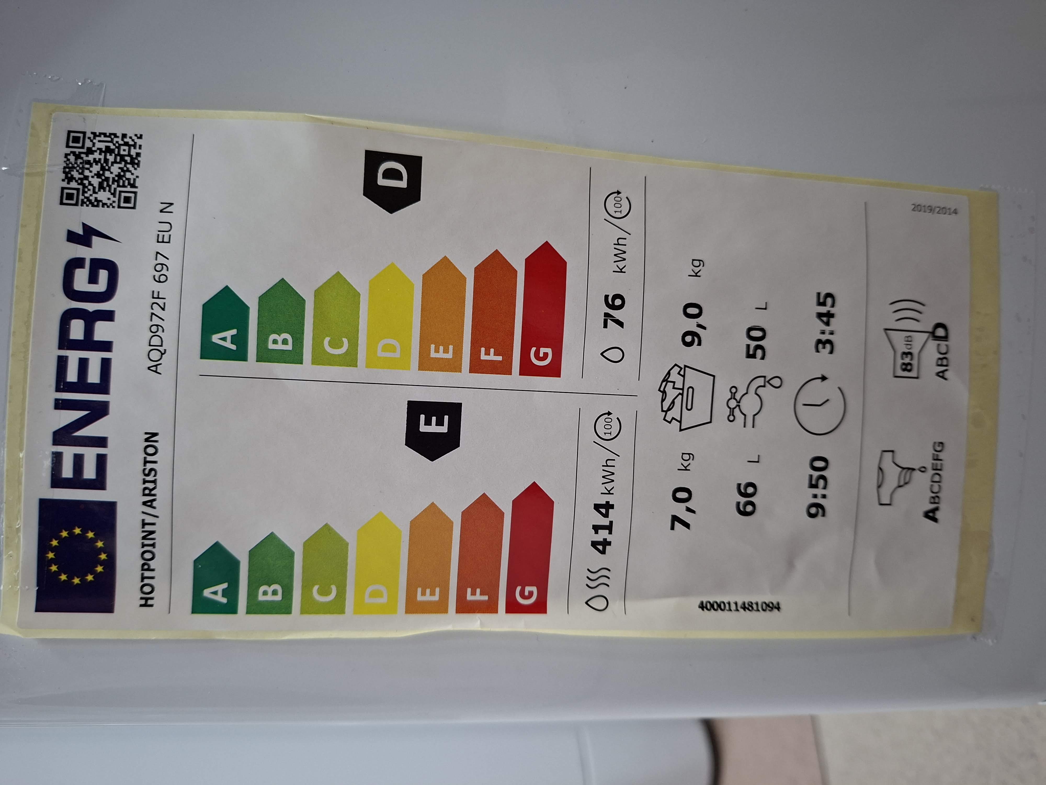 Mašina za pranje i sušenje veša Hotpoint Ariston AQD972F 697 EU N