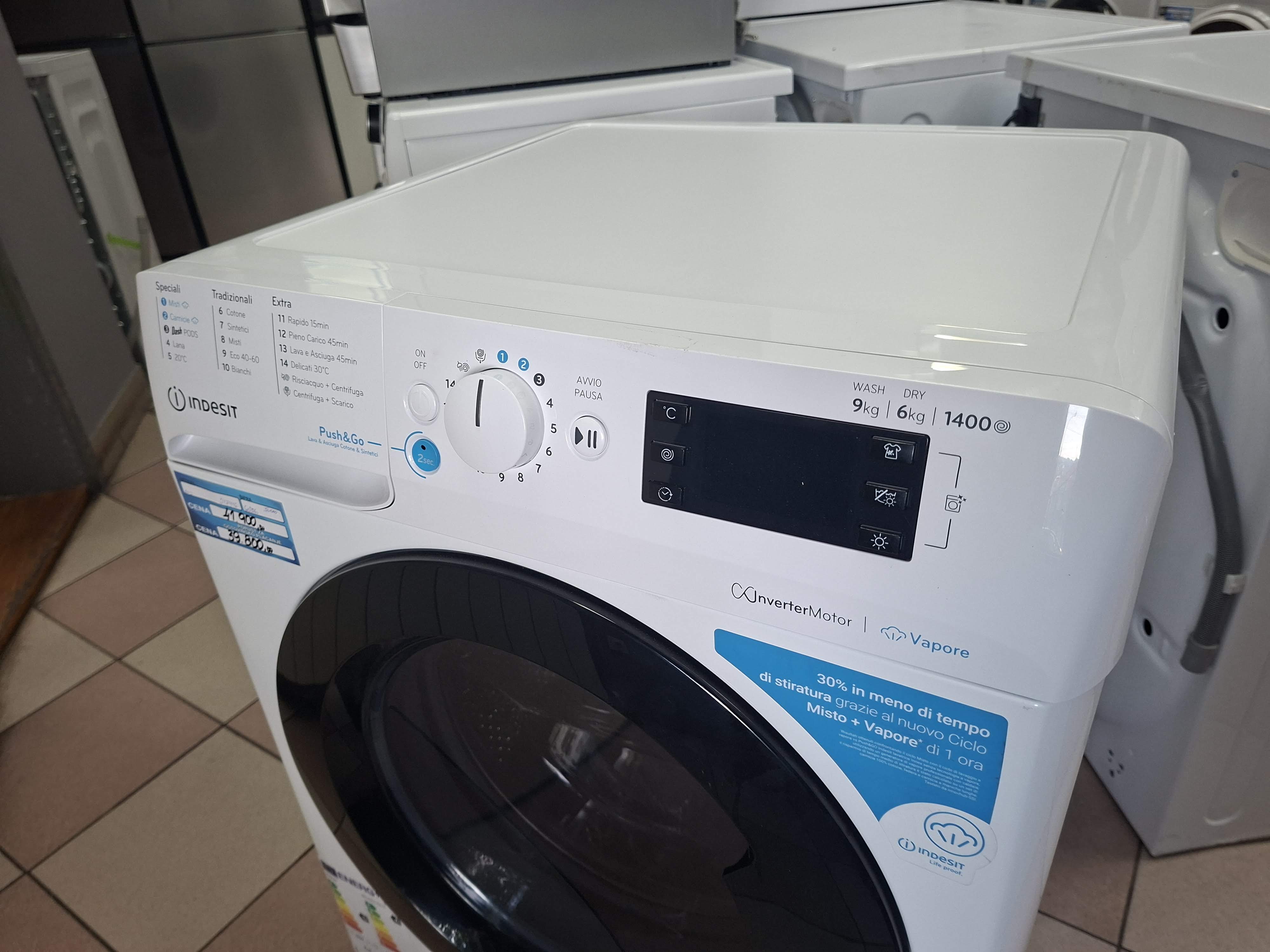 Masina za pranje i susenje vesa Indesit BDE 96436 WKV , 9+6 kg.