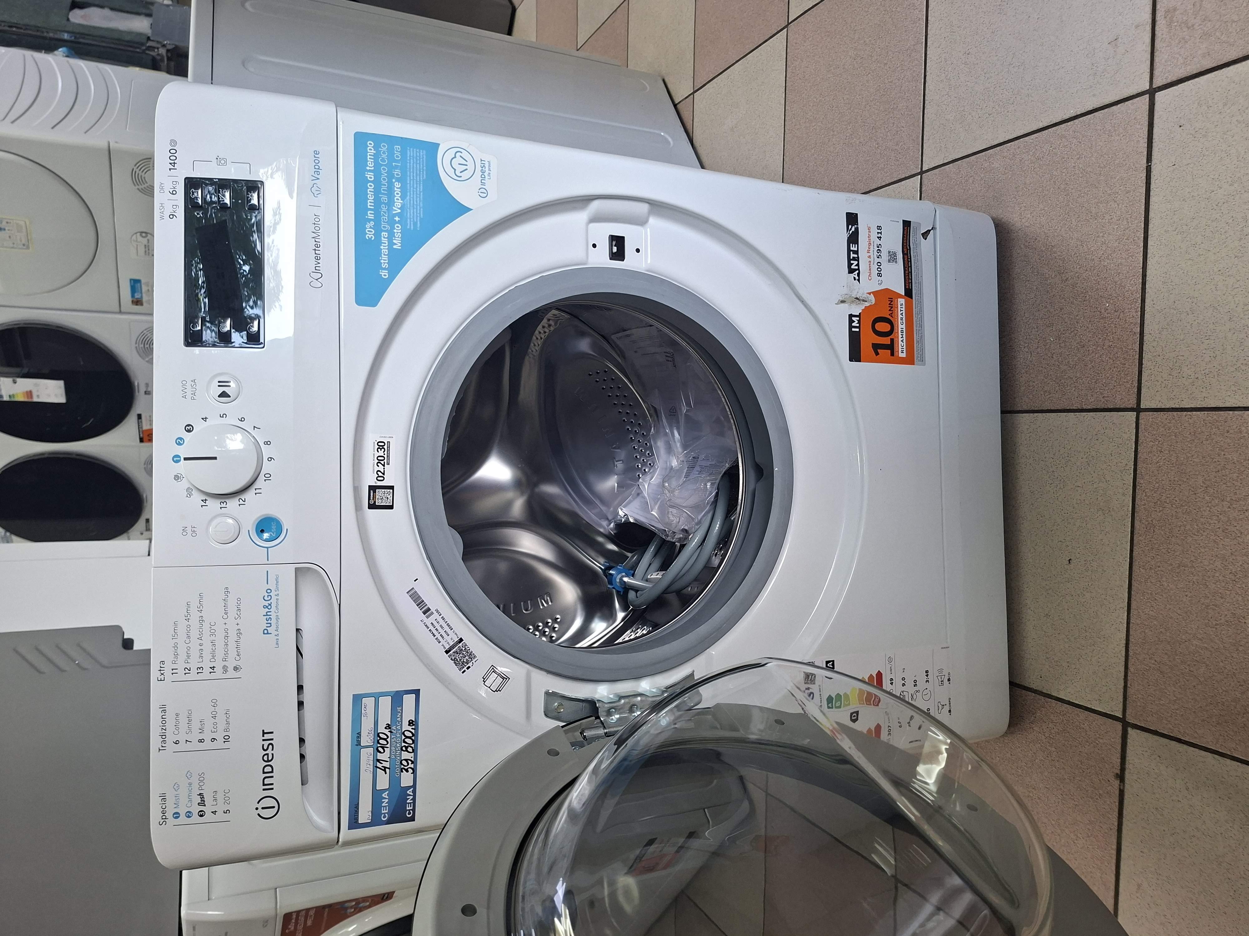 Masina za pranje i susenje vesa Indesit BDE 96436 WKV , 9+6 kg.