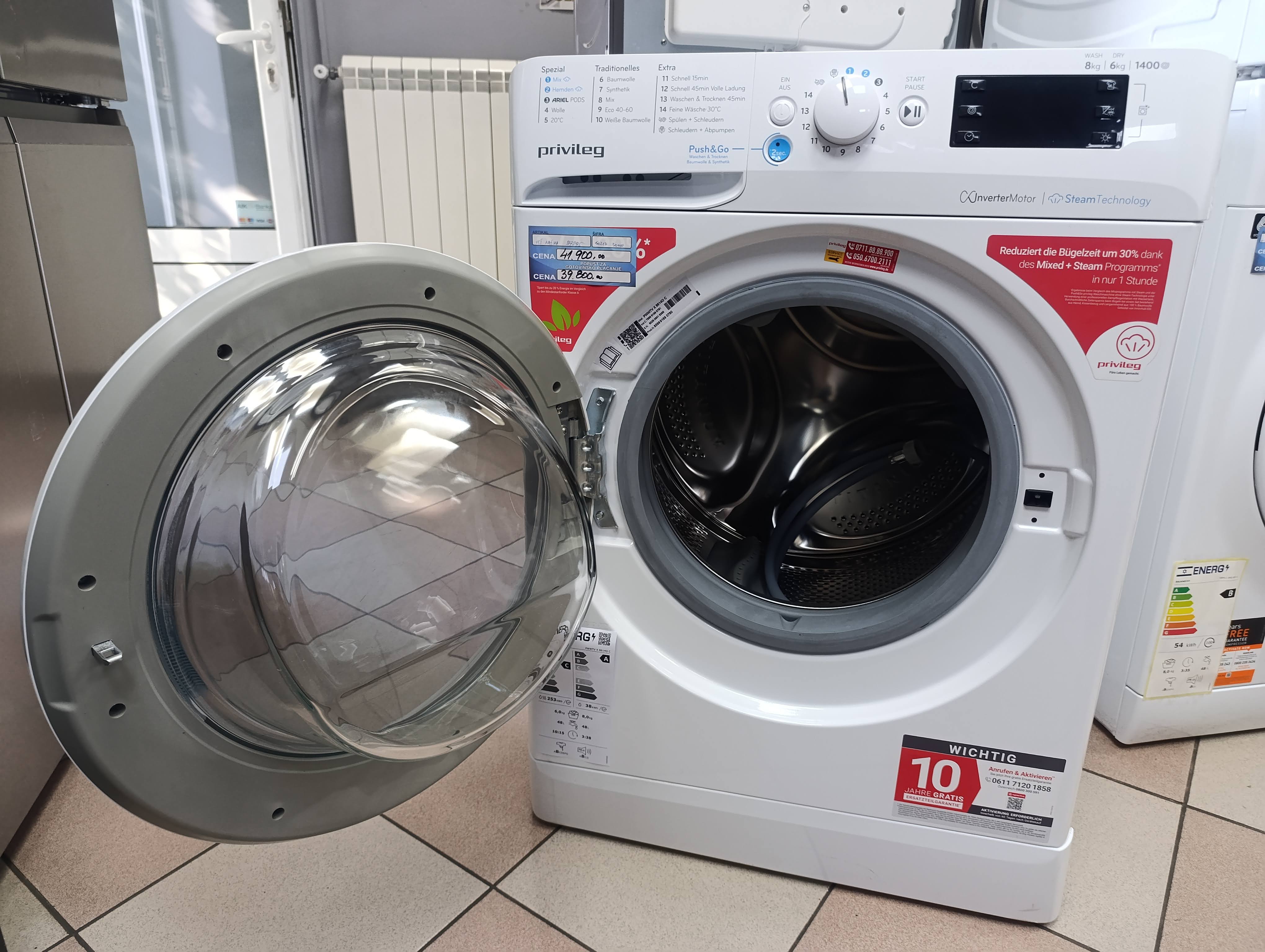 Masina za pranje i susenje vesa Privileg PWWTV X 8614O C, 8+6kg