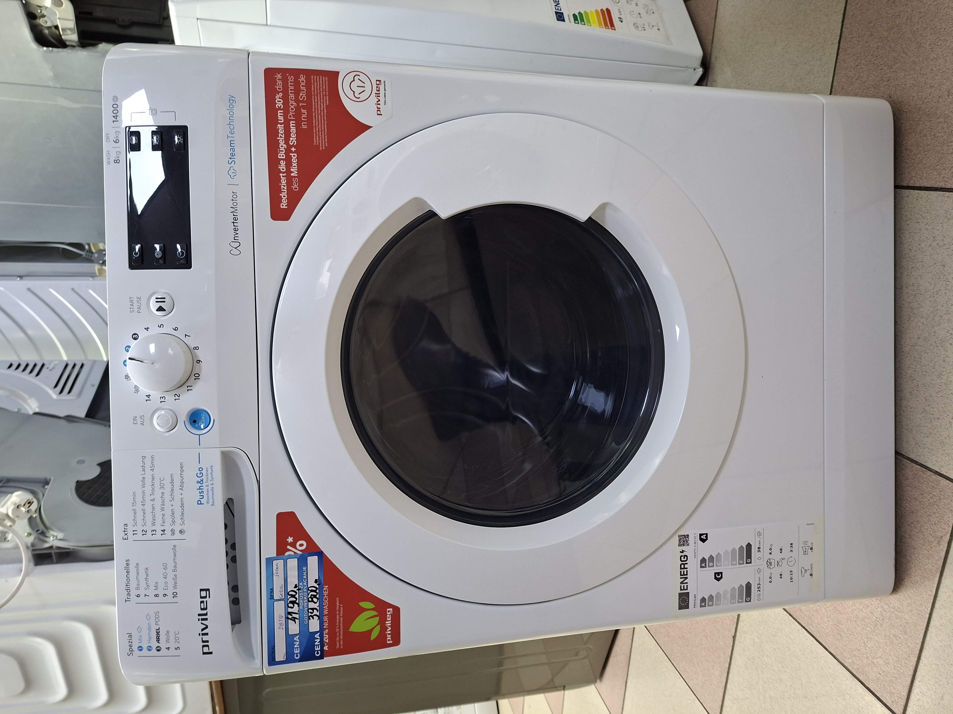 Masina za pranje i susenje vesa Privileg PWWTV X 8614O C, 8+6kg