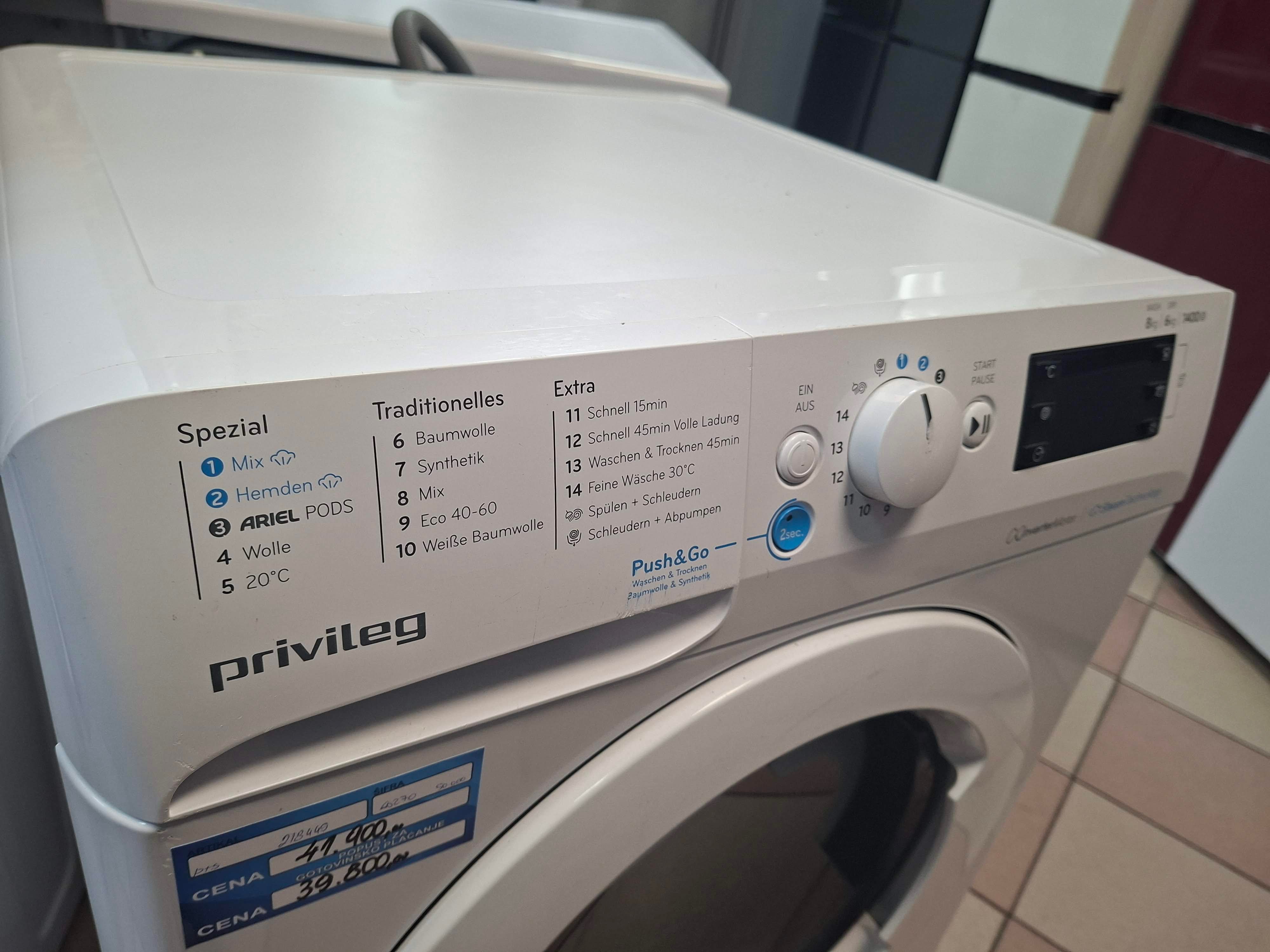 Mašina za pranje i sušenje veša Privileg PWWTV X 8614O C, 8+6kg