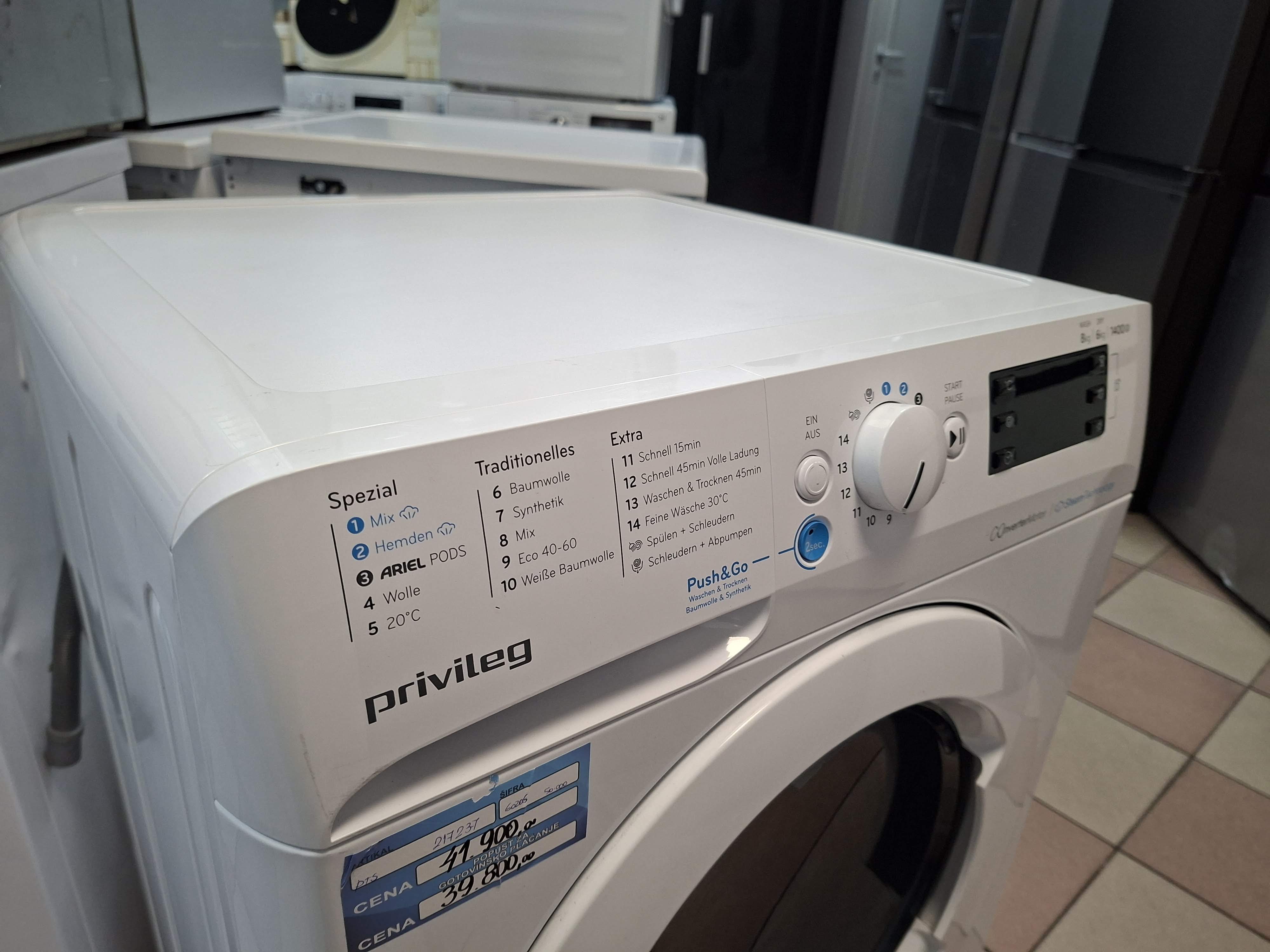 Masina za pranje i susenje vesa Privileg PWWTV X 86H69 ,8+6kg