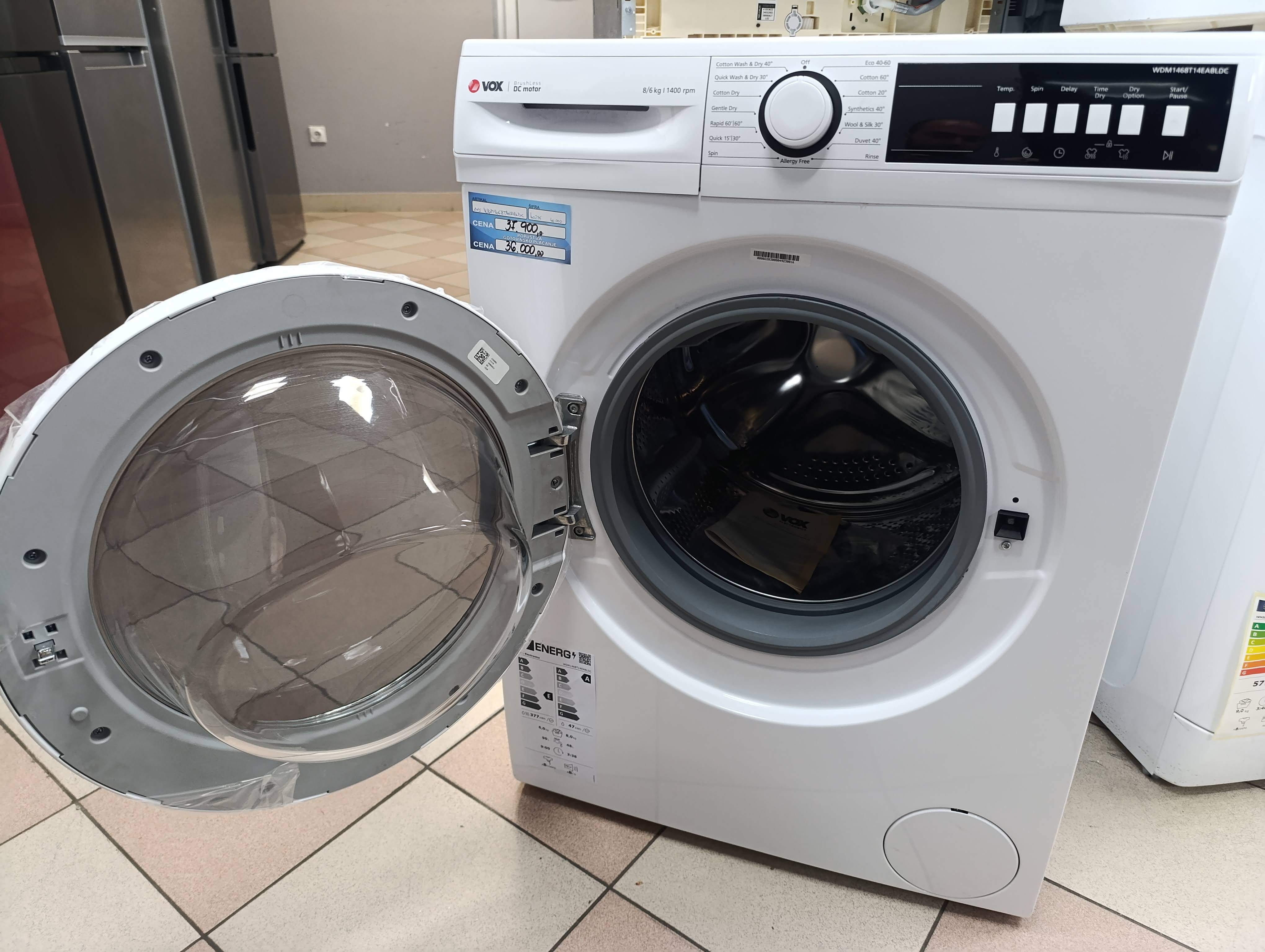 Mašina za pranje i sušenje veša Vox WDM1468T14EABLDC (2)