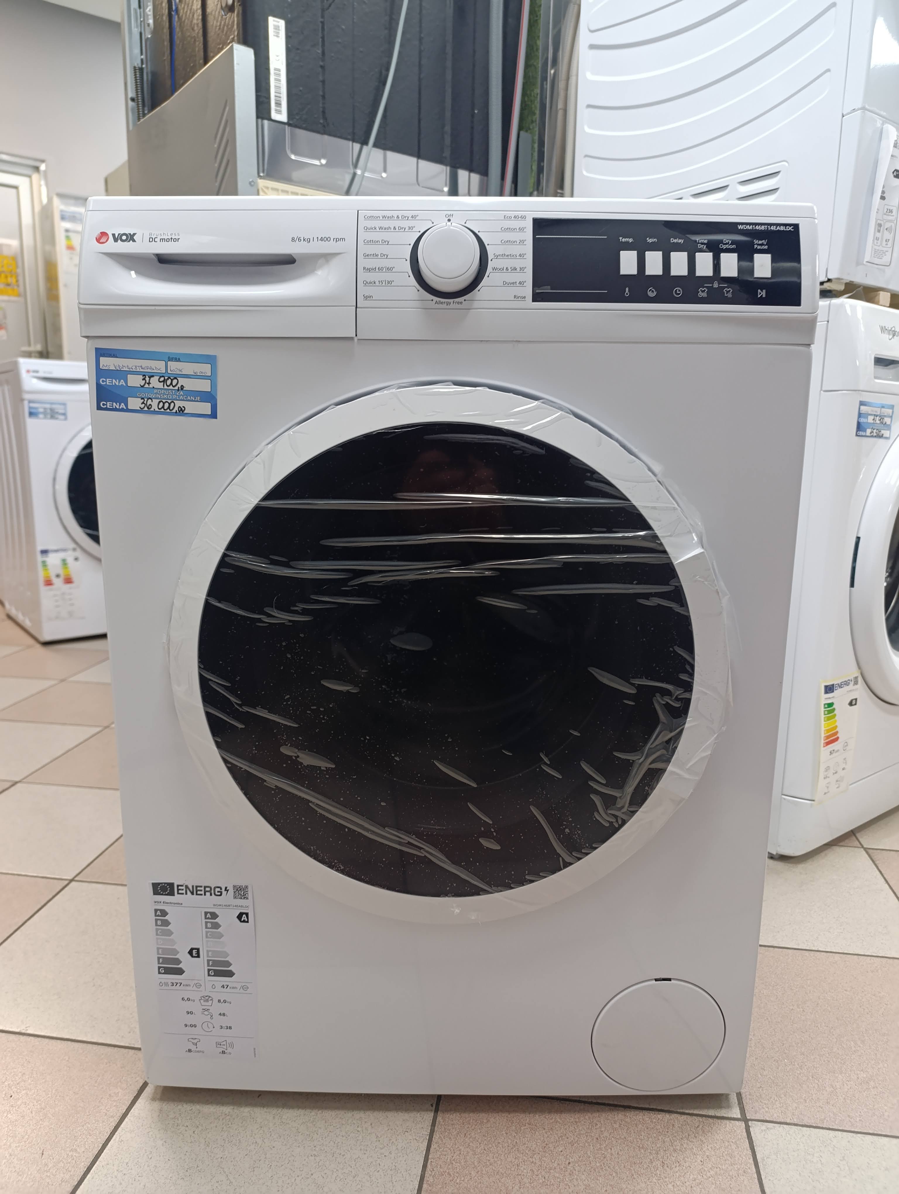 Mašina za pranje i sušenje veša Vox WDM1468T14EABLDC (2)