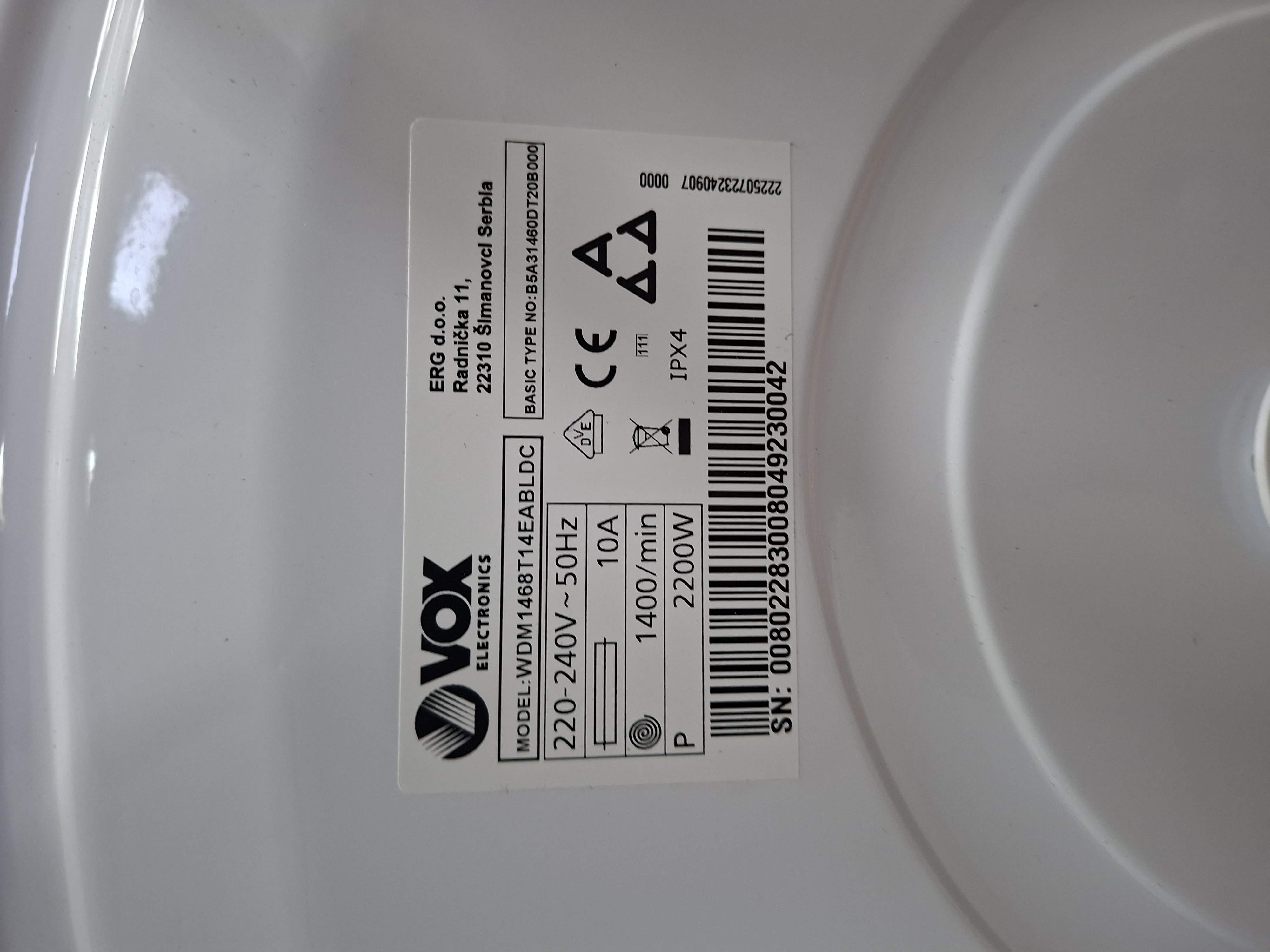 Mašina za pranje i sušenje veša Vox WDM1468T14EABLDC 