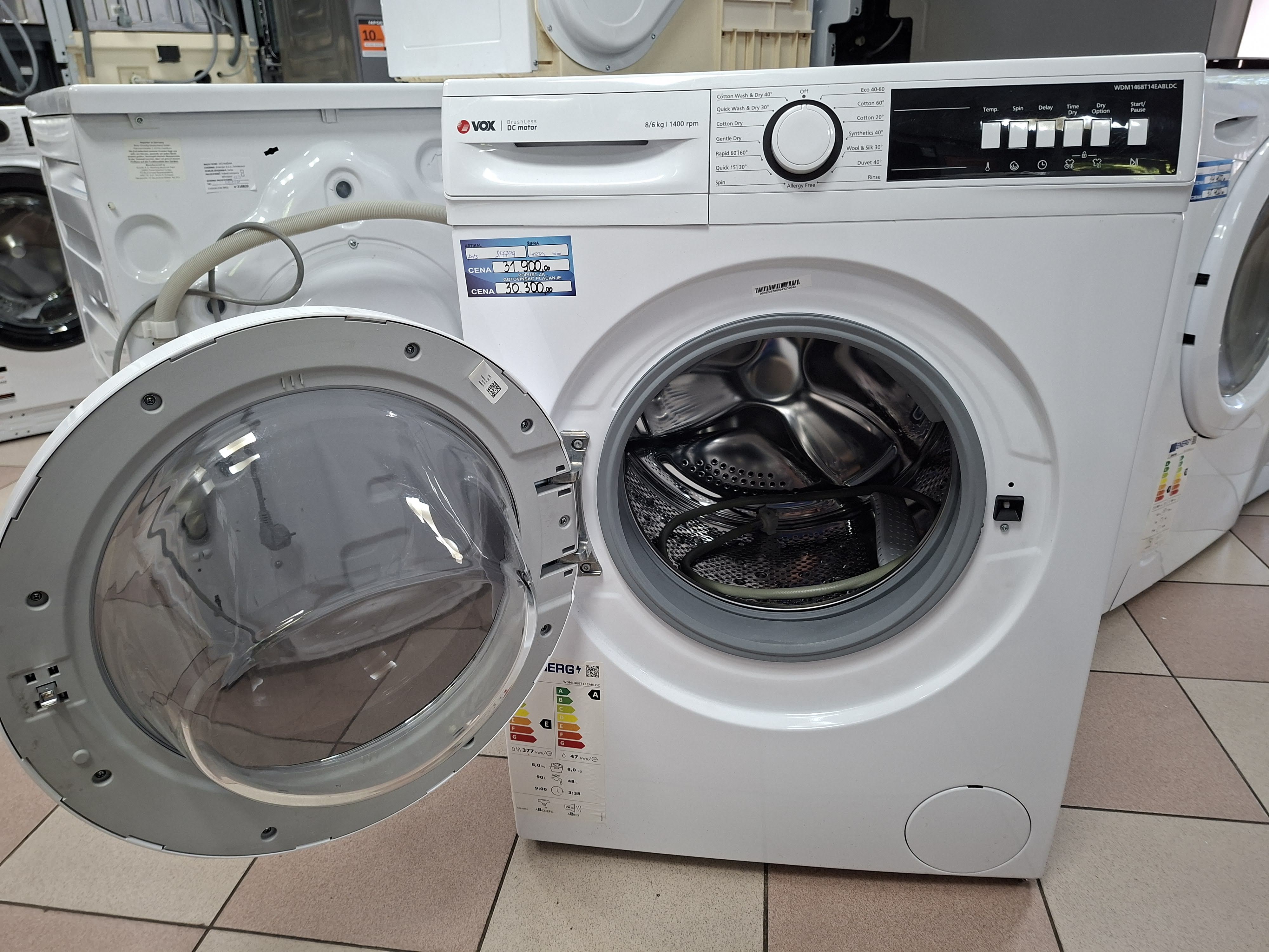 Mašina za pranje i sušenje veša Vox WDM1468T14EABLDC 