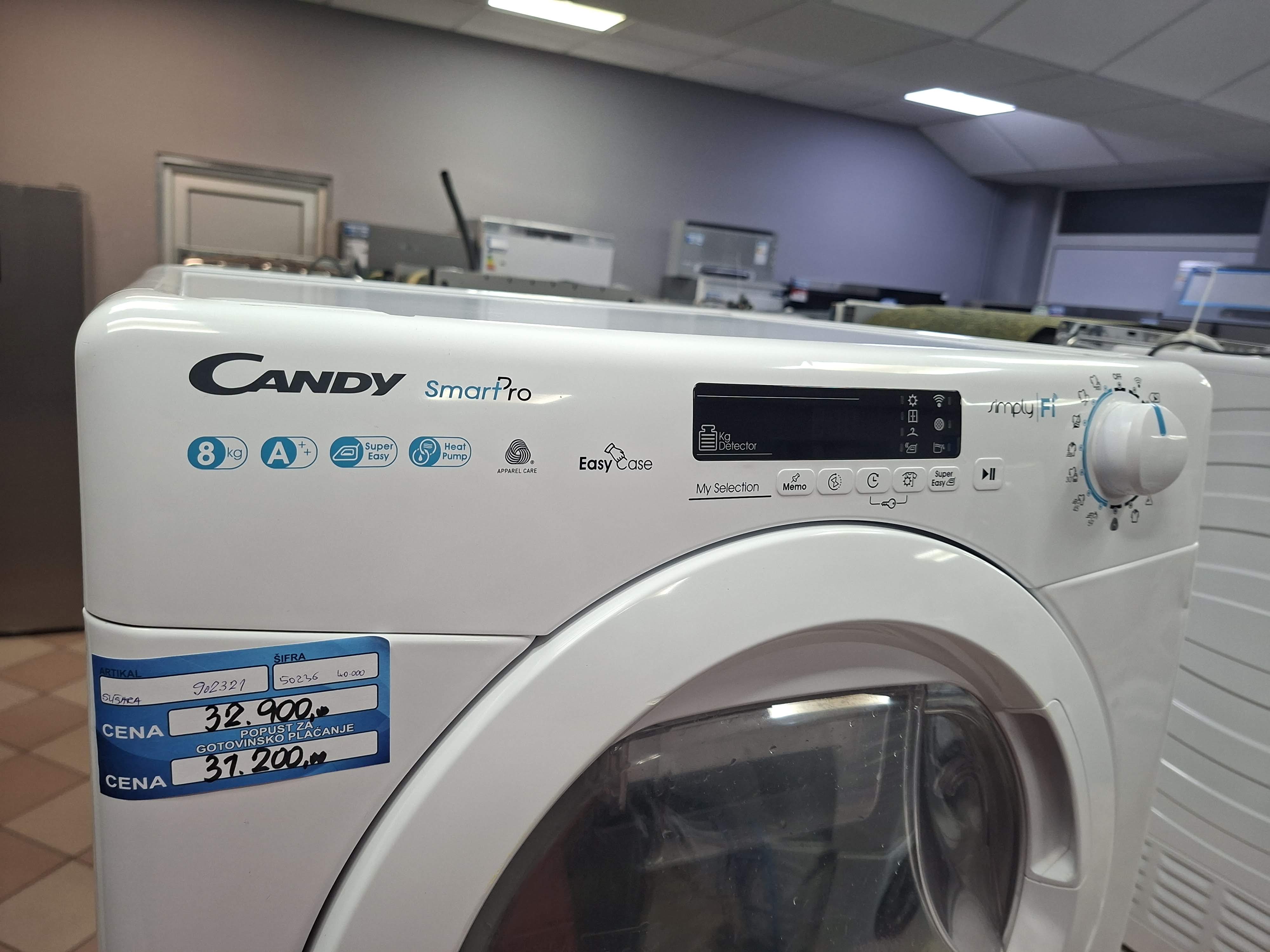 Mašina za sušenje Candy CSO H8A2DE-S, 8 kg