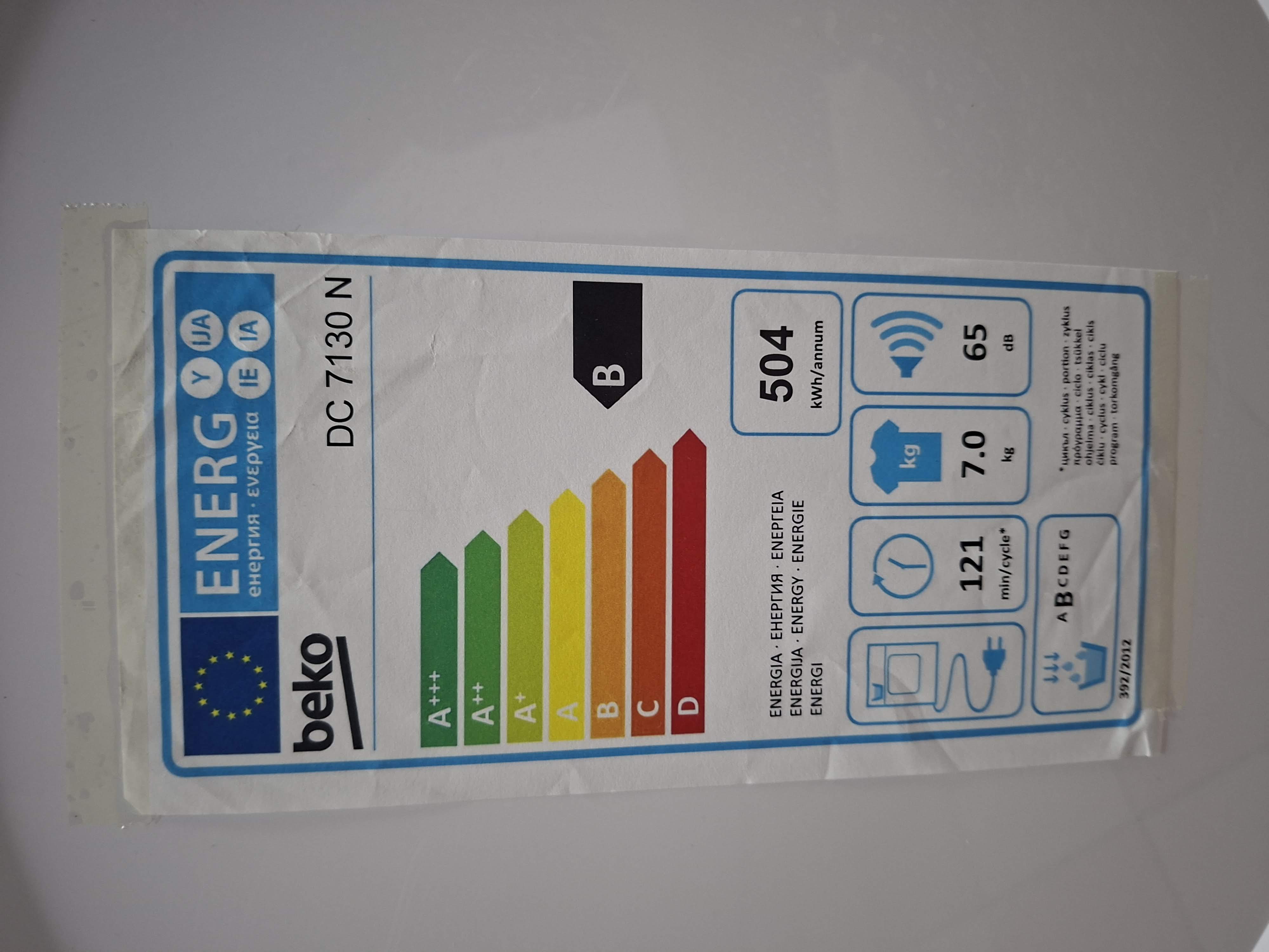 Mašina za sušenje veša Beko DC 7130 N , 7 kg.