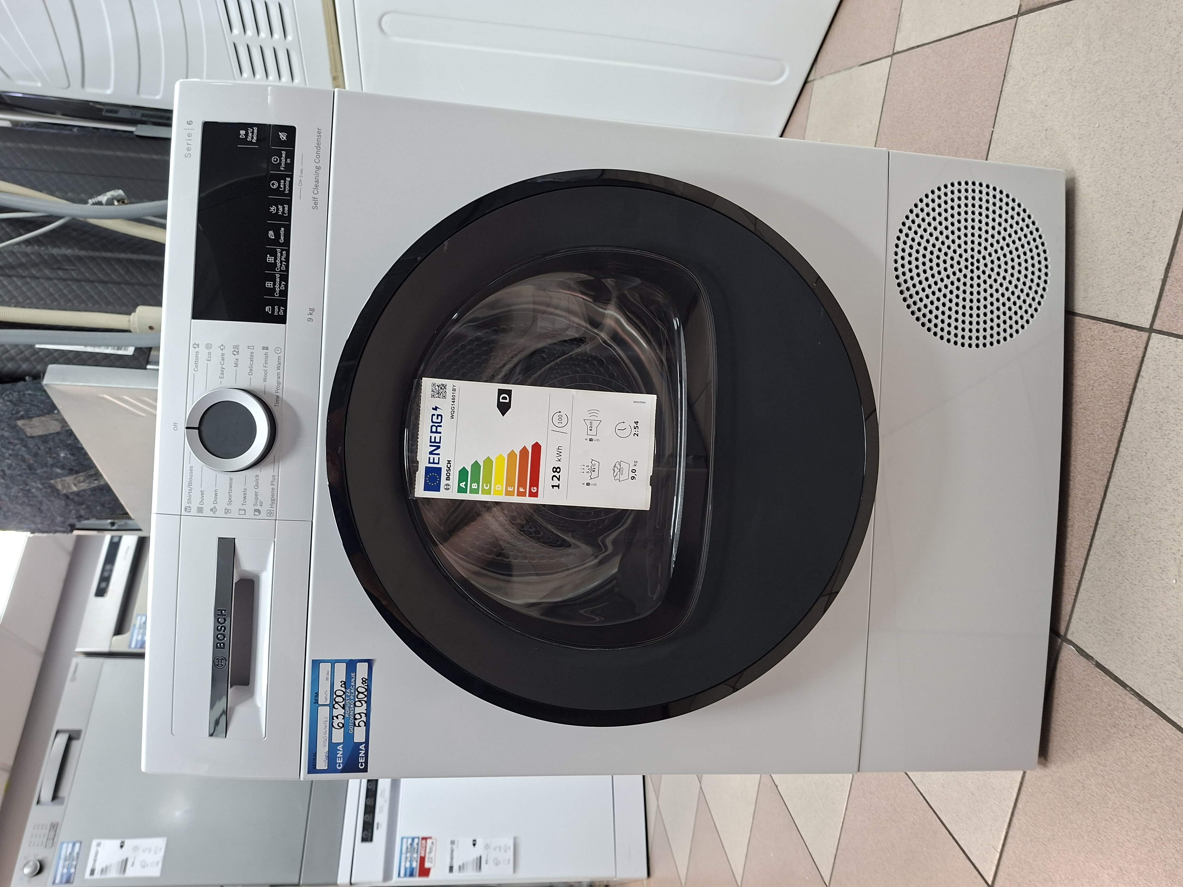 Mašina za sušenje veša Bosch WQG14501BY , 9 kg.