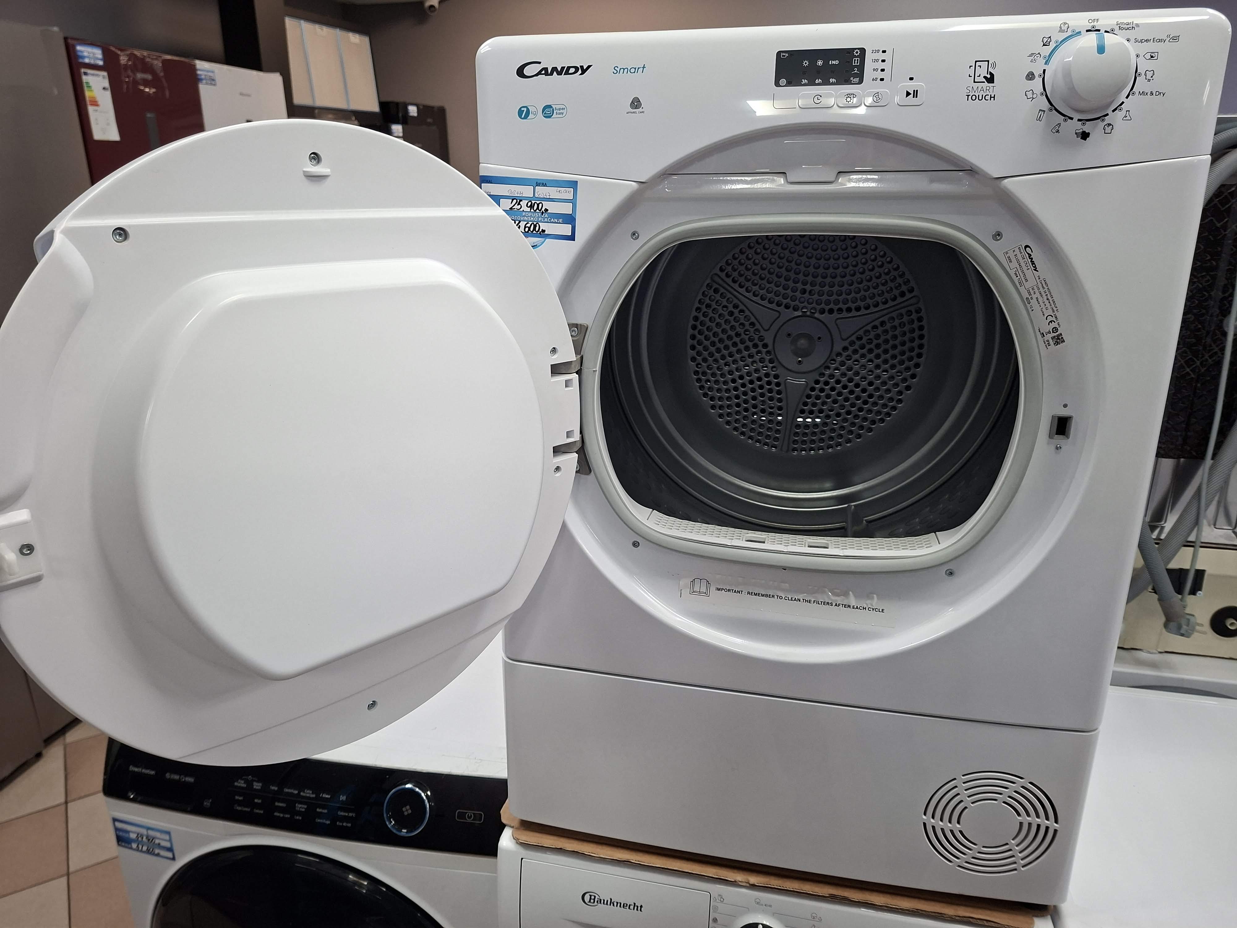 Mašina za sušenje veša Candy CSE C7LF-S , 7 kg