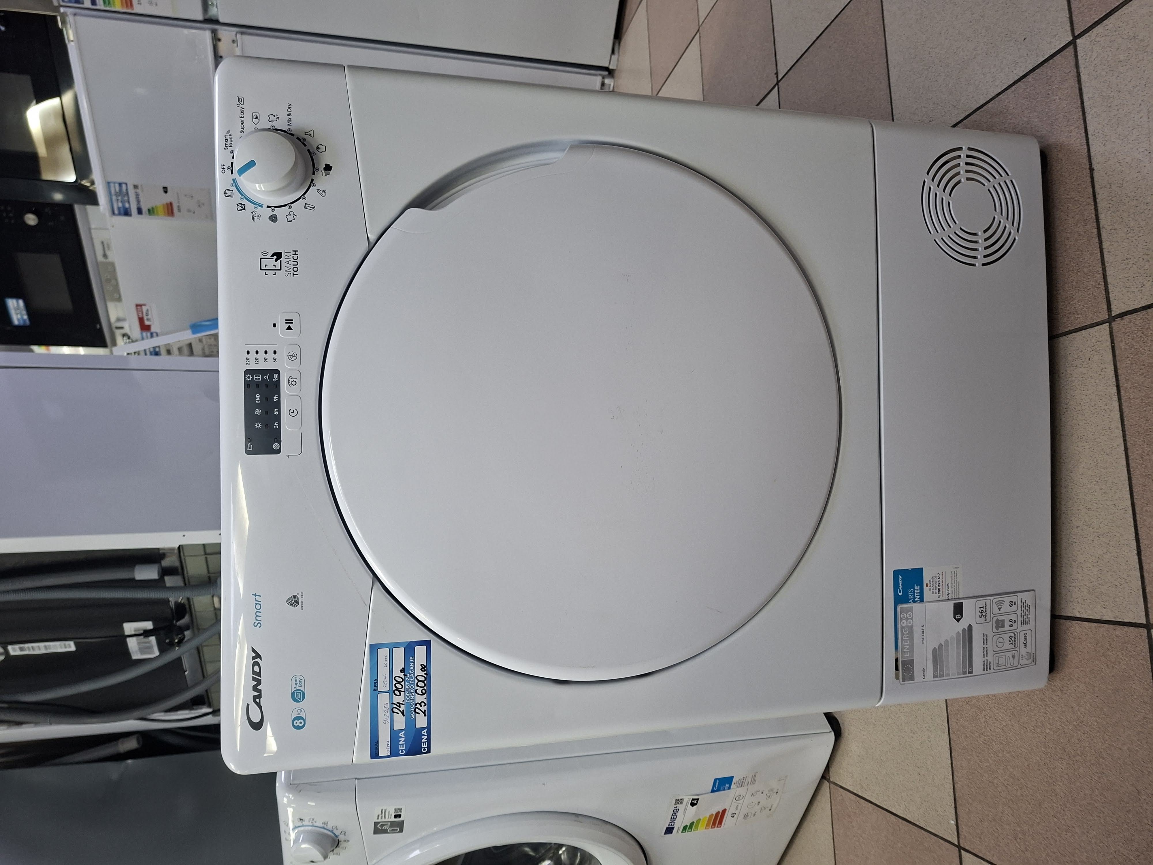 Mašina za sušenje veša Candy CSE C8LF-S , 8kg