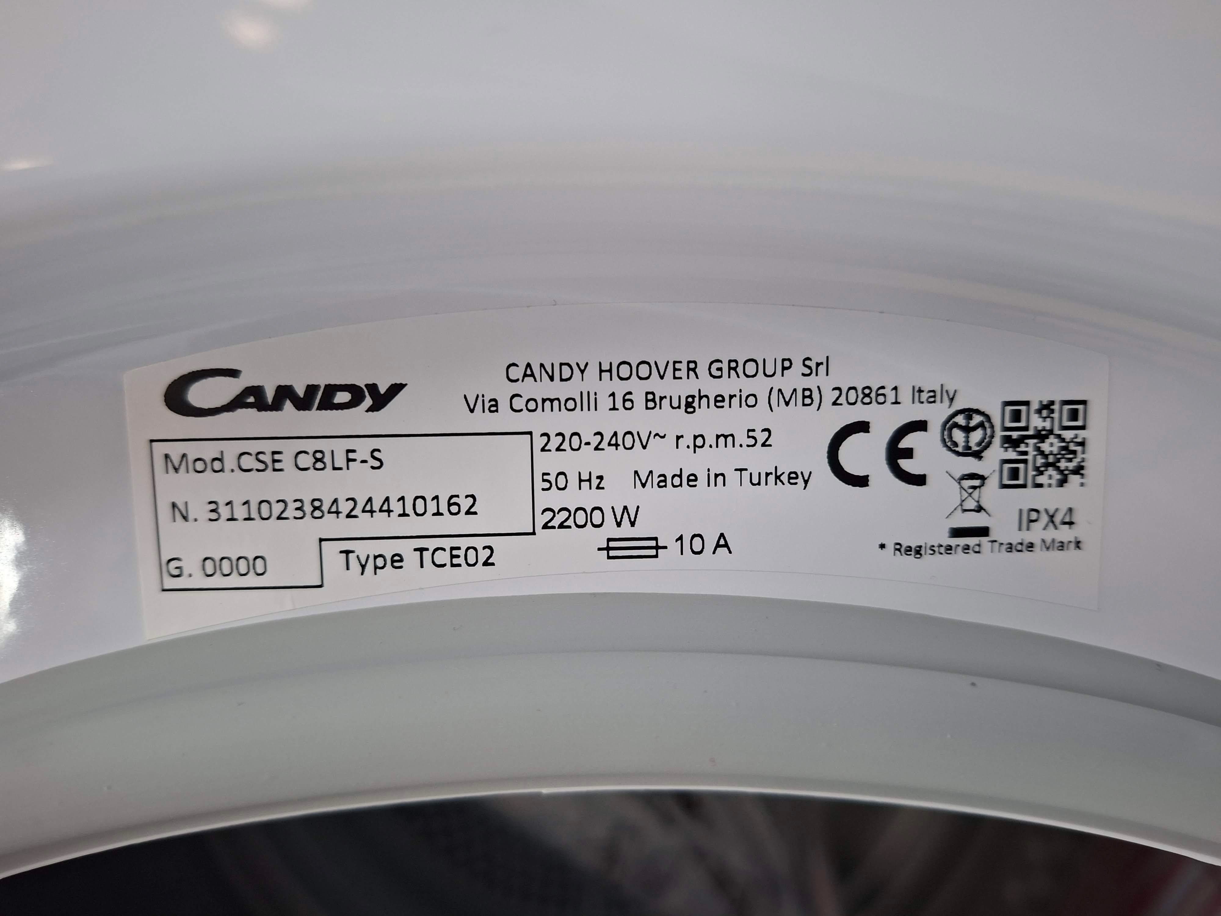 Mašina za sušenje veša Candy CSE C8LF-S , 8kg