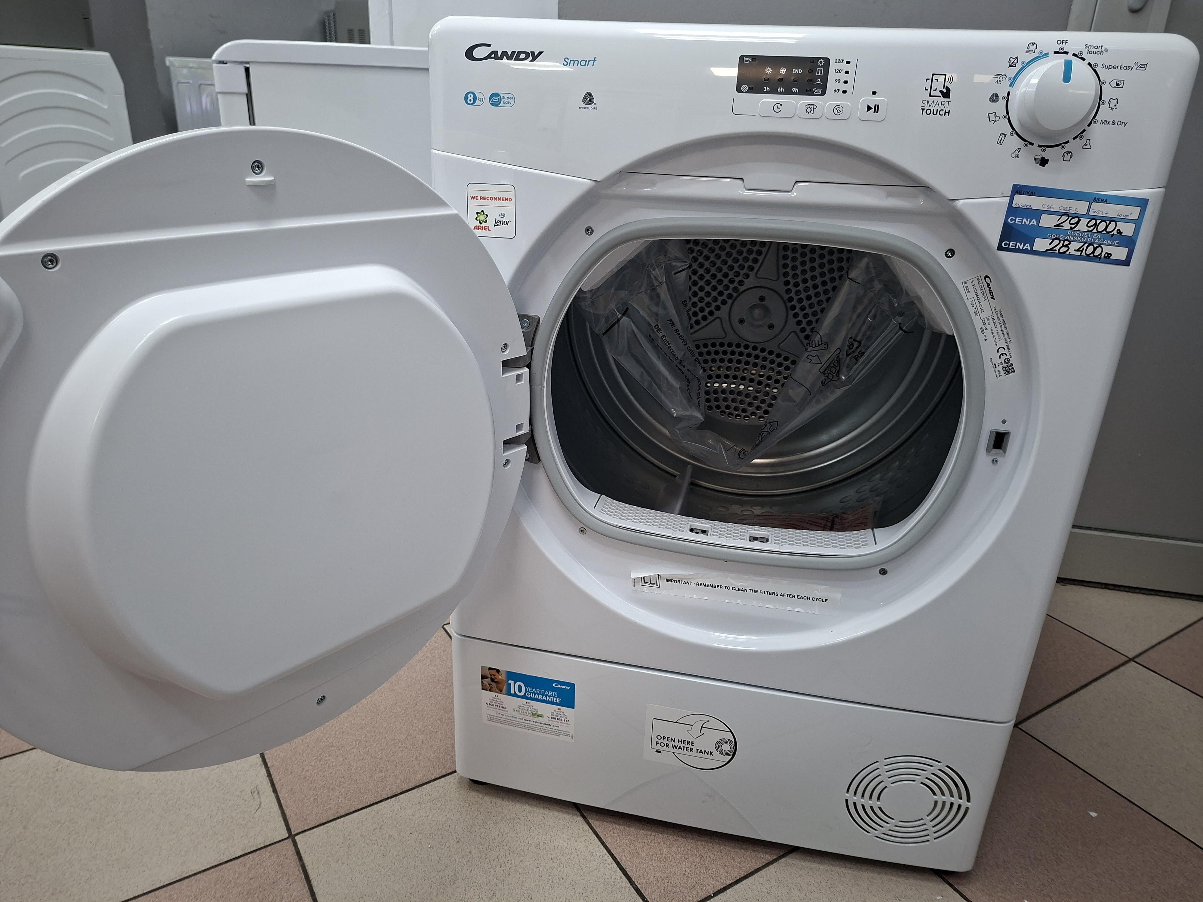 Mašina za sušenje veša Candy CSE C8LF-S , 8kg