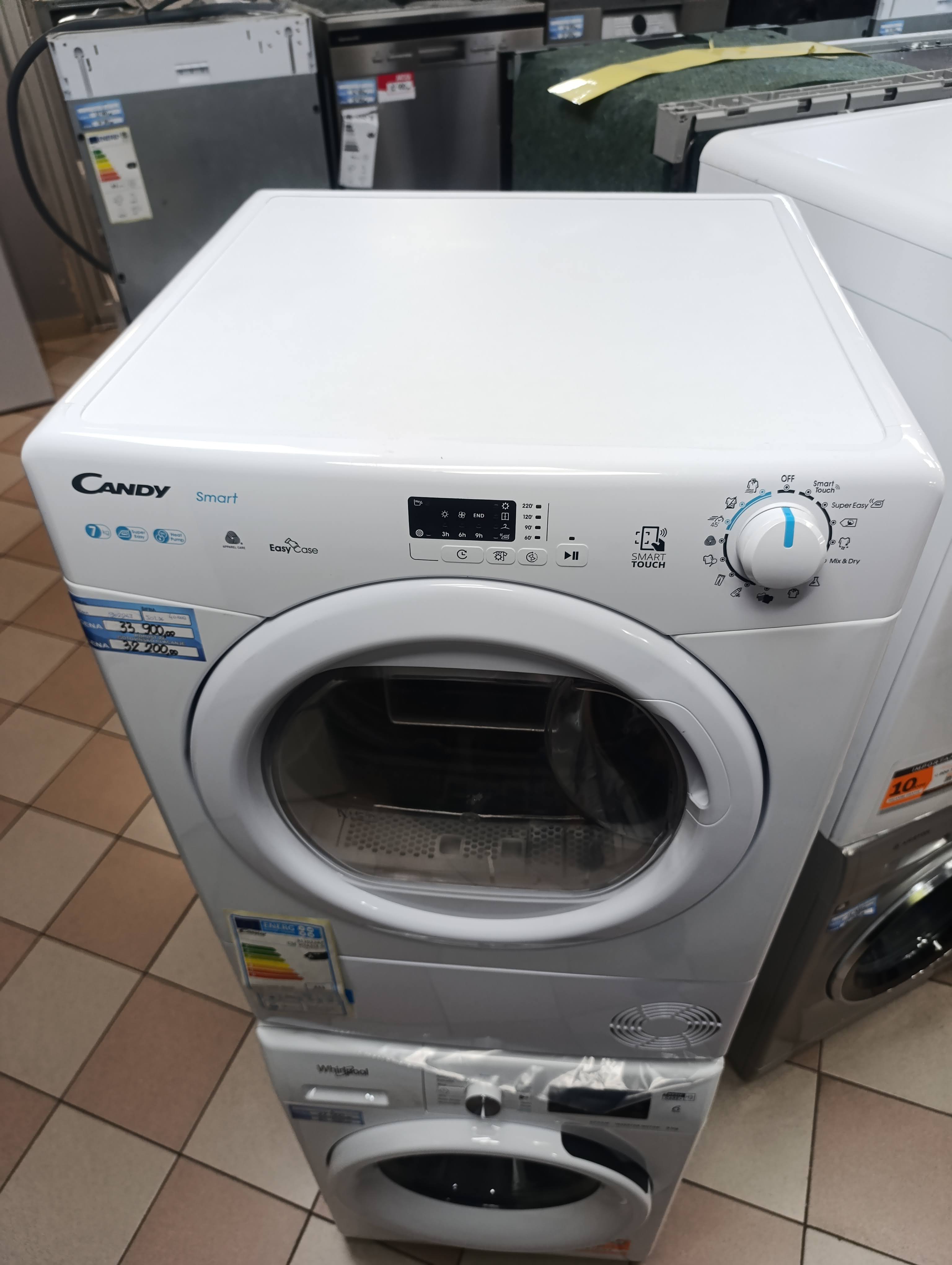 Mašina za sušenje veša Candy CSE H7A2LE-S, 7kg