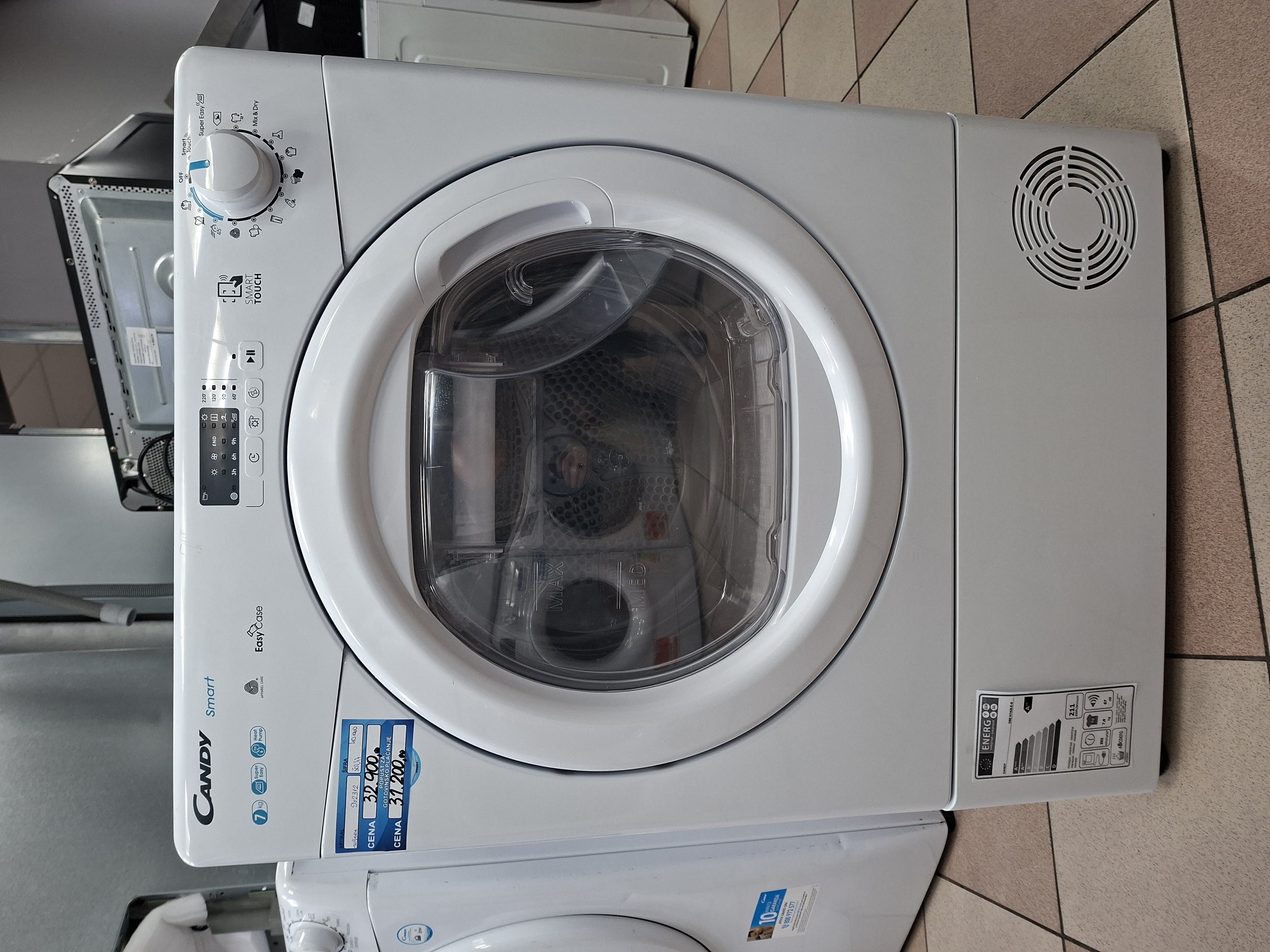 Mašina za sušenje veša Candy CSE H7A2LE-S, 7kg