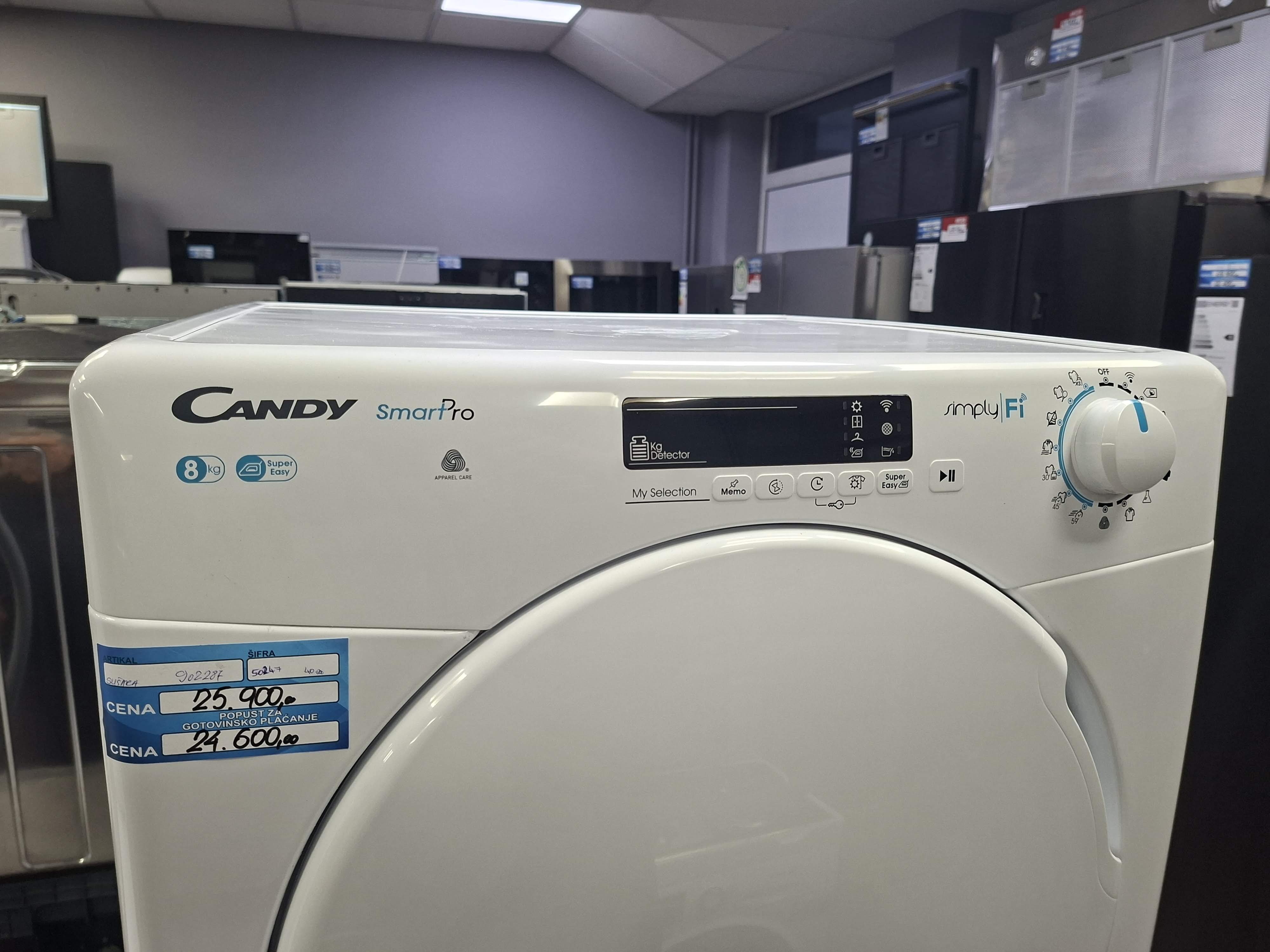 Mašina za sušenje veša Candy CSO C8DF-S, 8kg