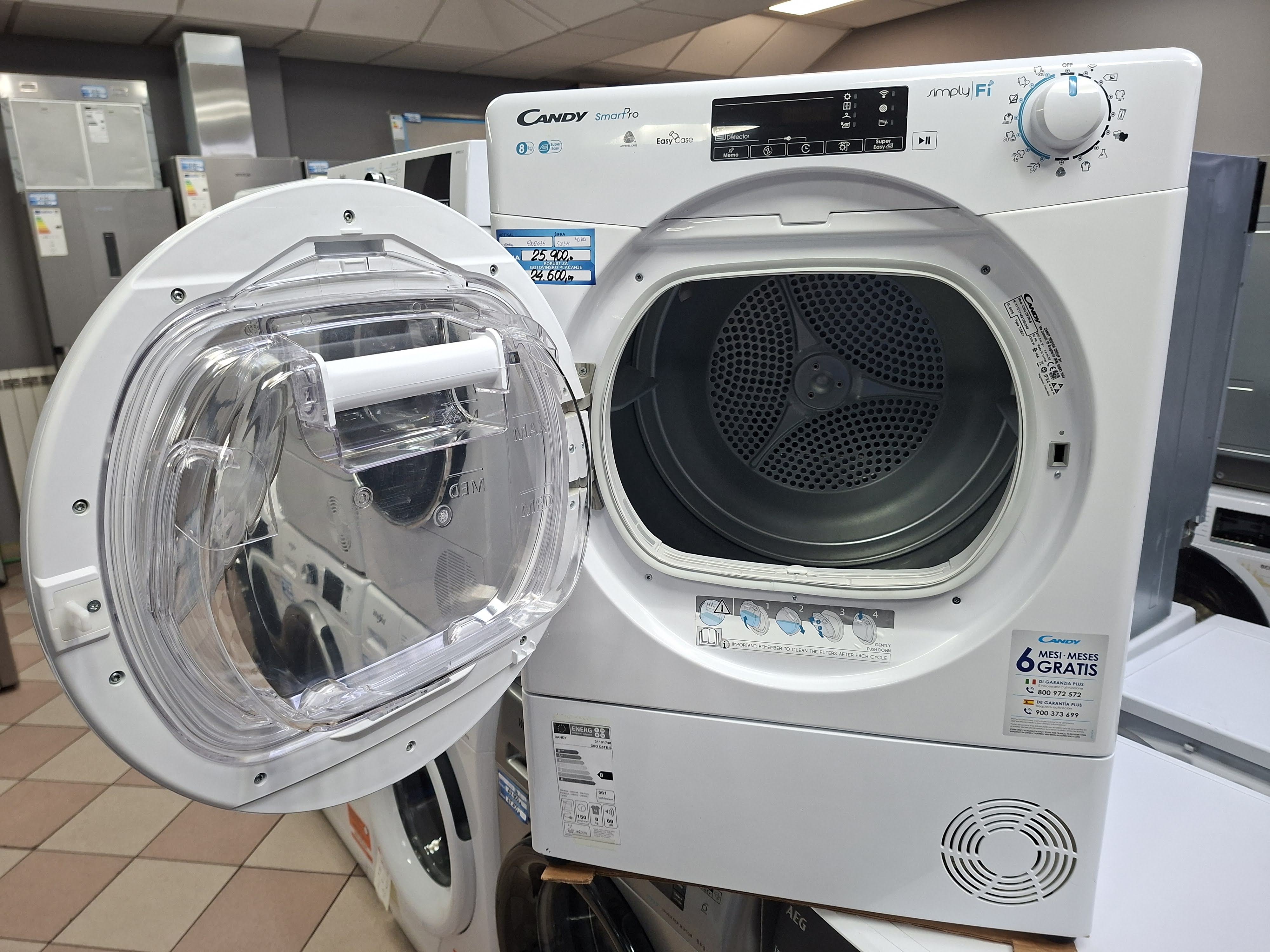 Mašina za sušenje veša Candy CSO C8TE-S, 8kg