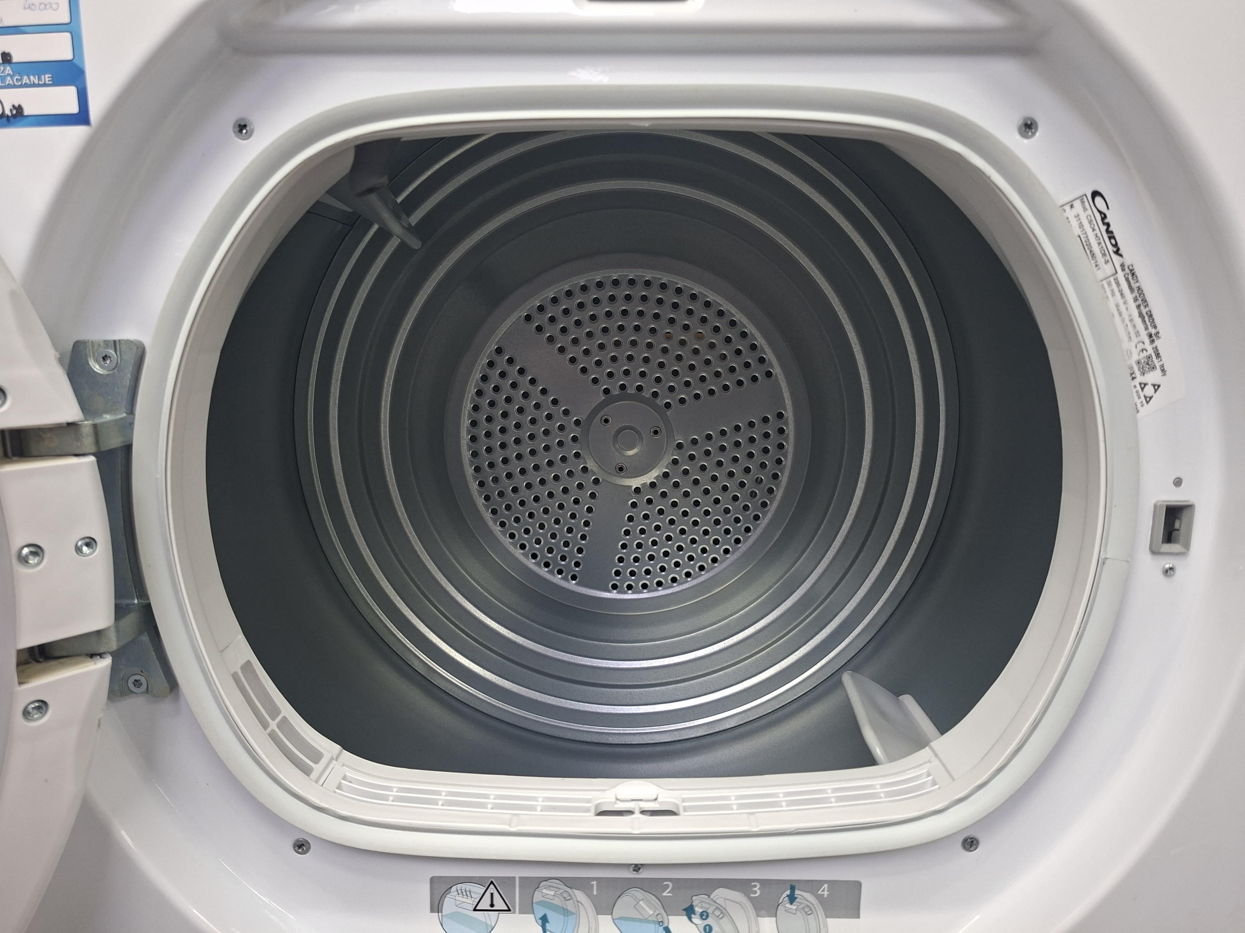 Mašina za sušenje veša Candy CSO4 H7A1DE-S , 7kg, slim