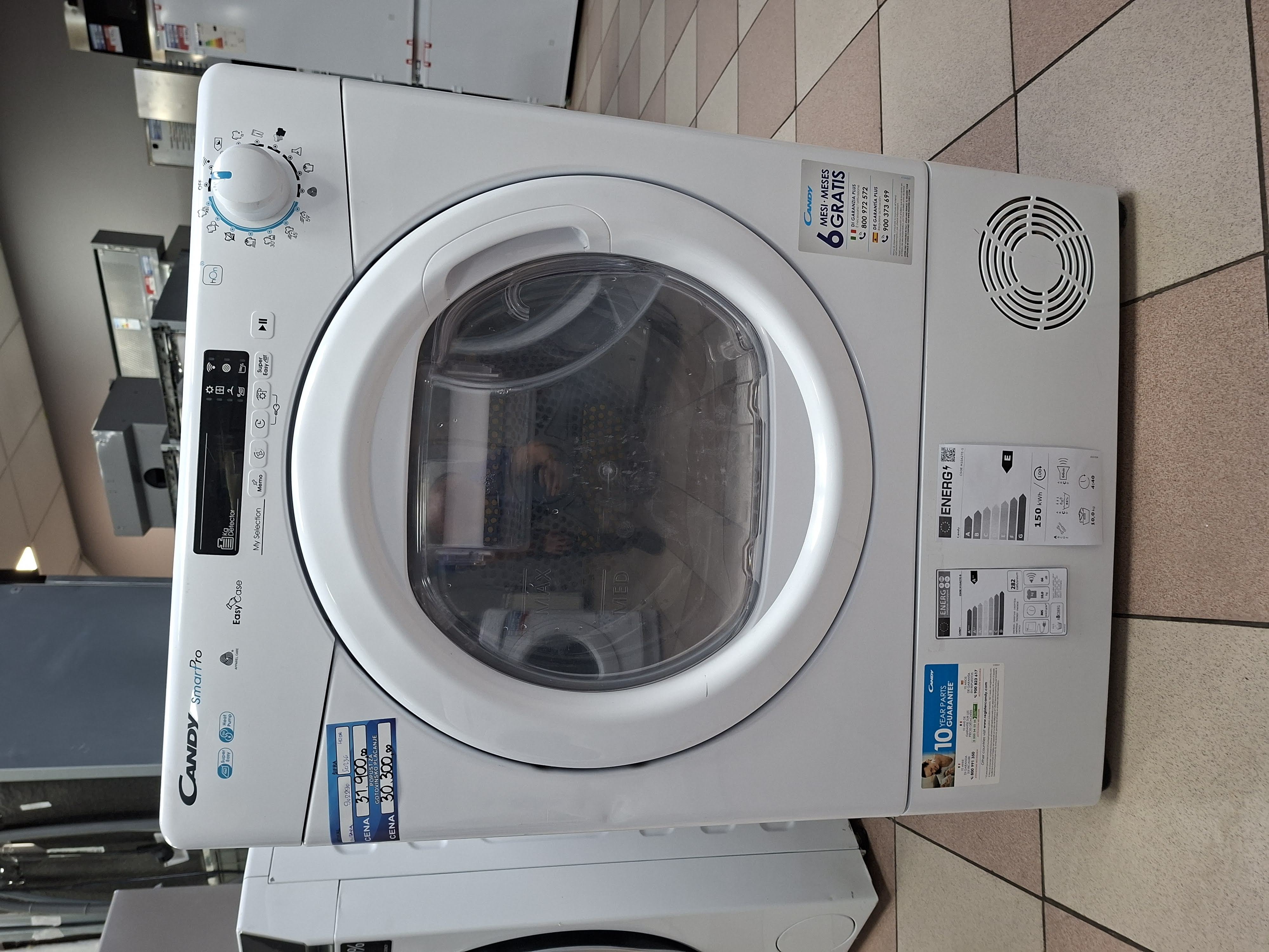 Mašina za sušenje veša Candy CSOE H10A2TE-S , 10kg