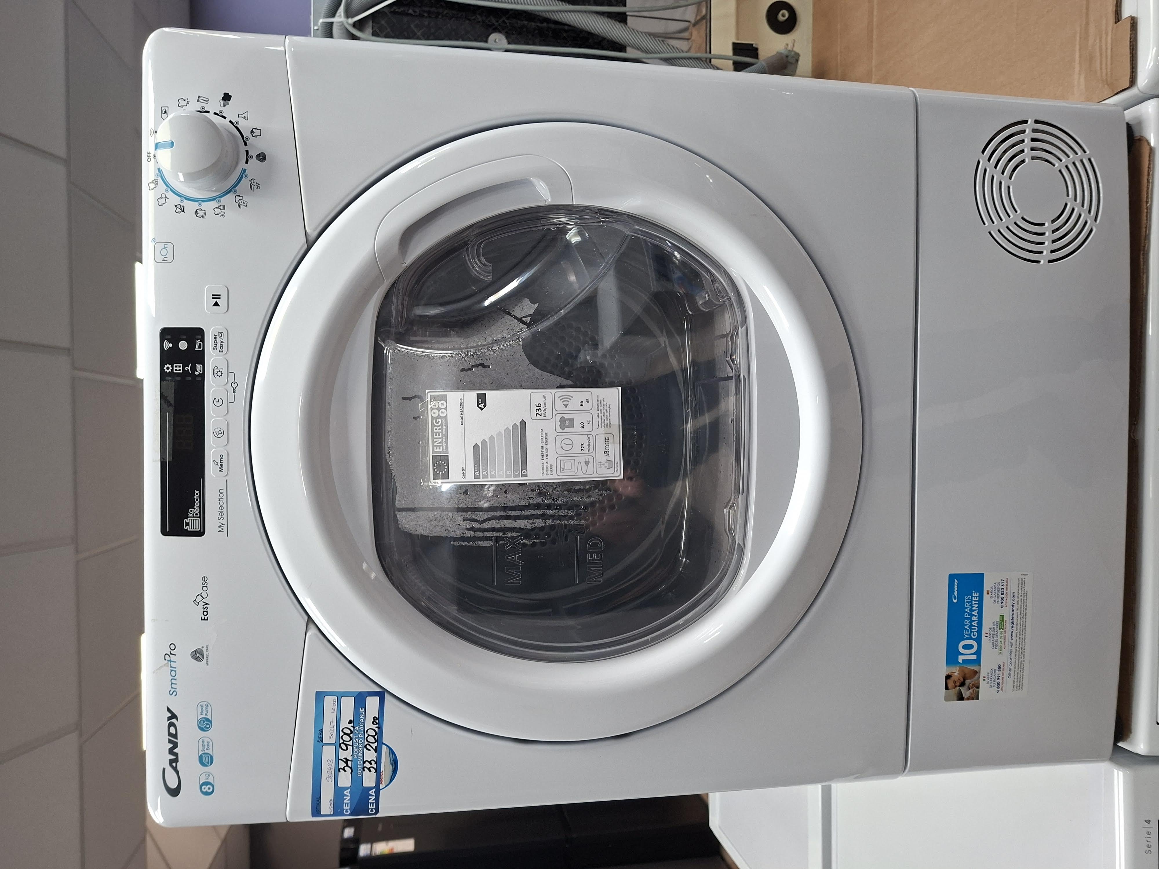 Mašina za sušenje veša Candy CSOE H8A2DE-S (2) , 8kg