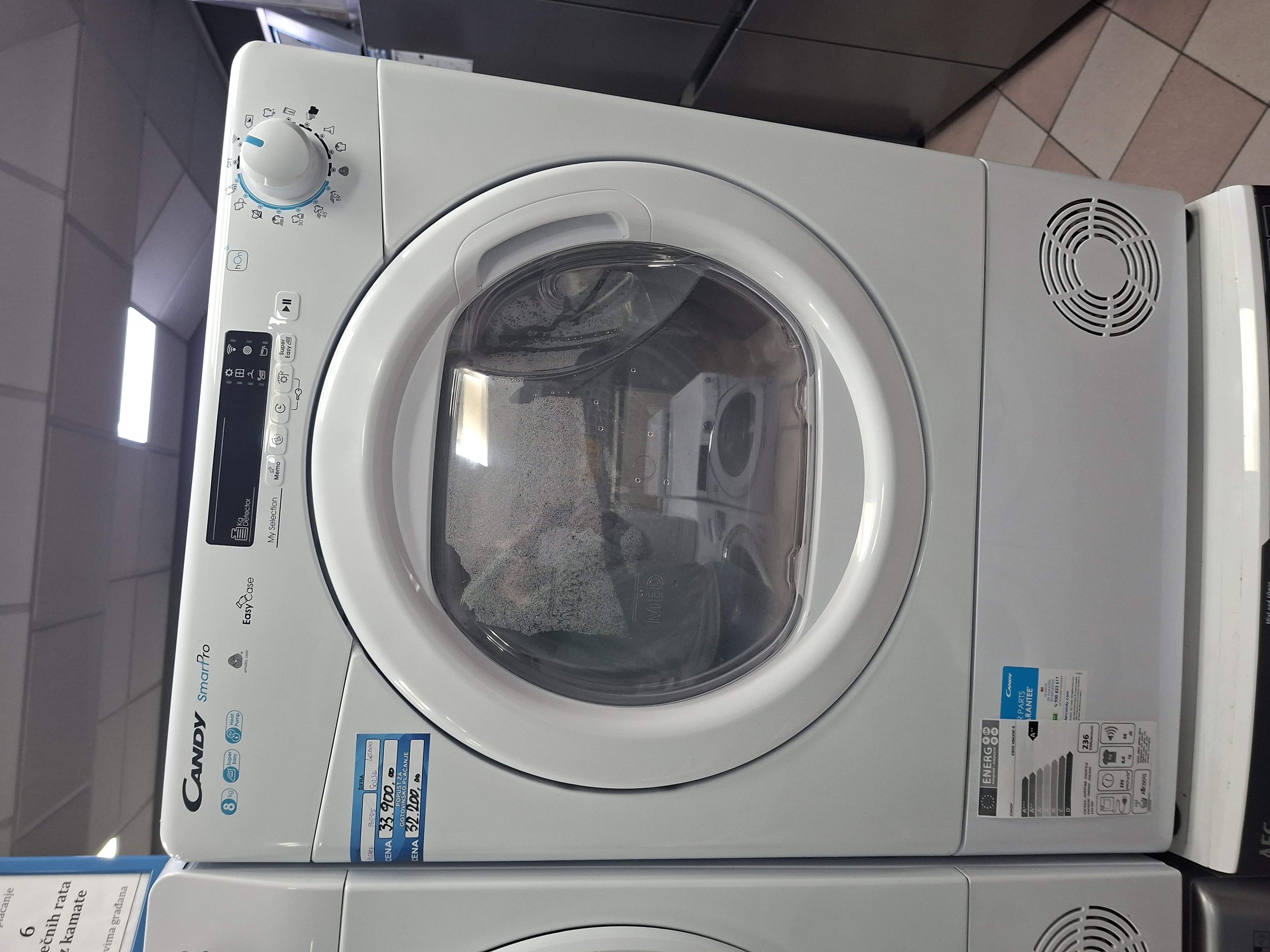 Mašina za sušenje veša Candy CSOE H8A2DE-S , 8kg