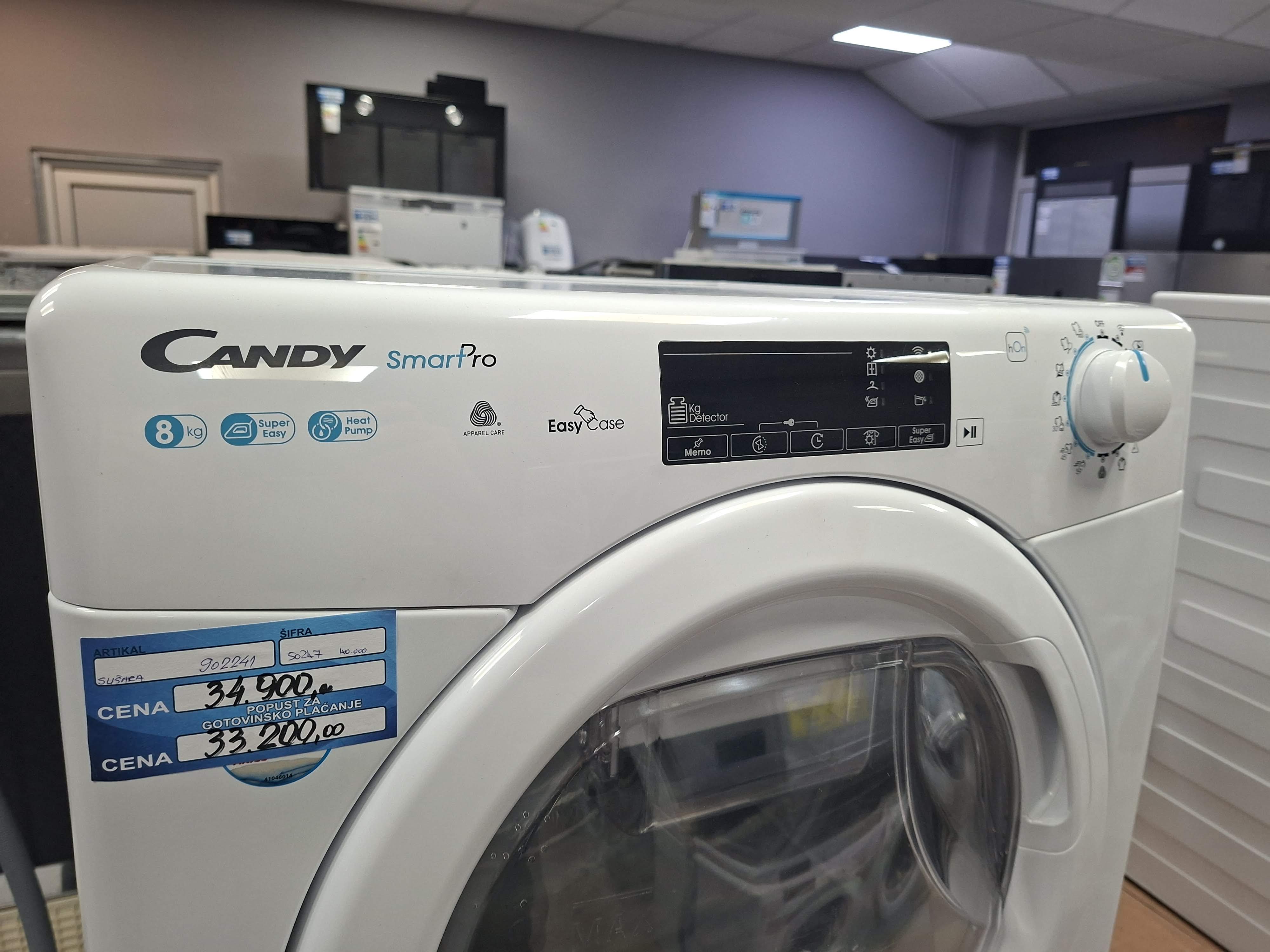 Mašina za sušenje veša Candy CSOE H8A2TE-S , 8kg